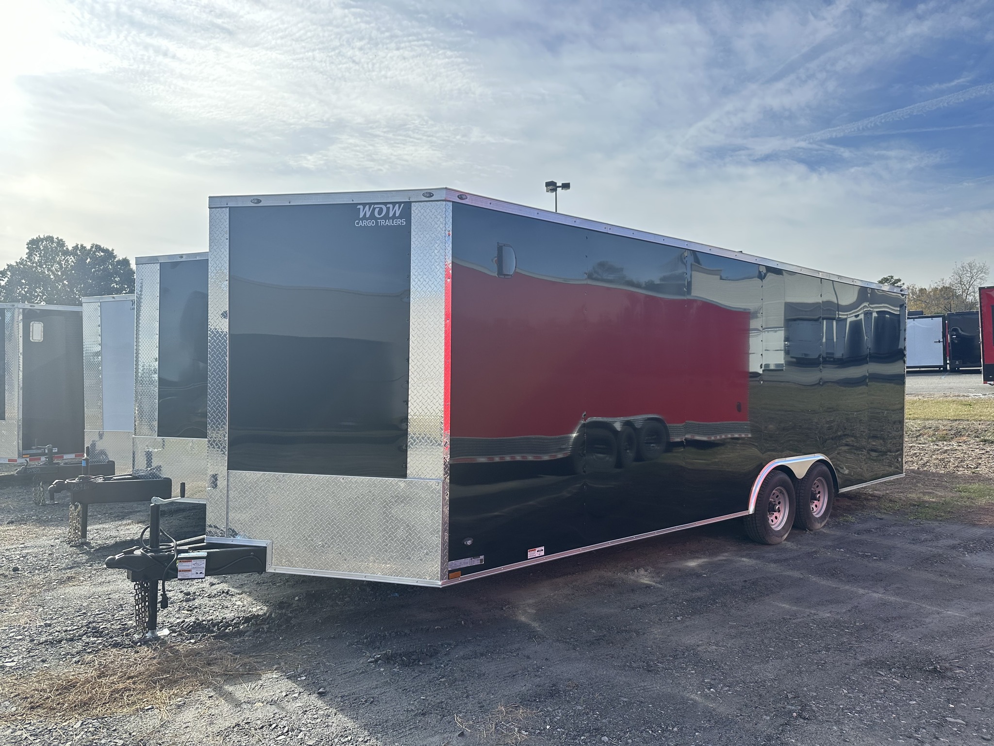 WOW Cargo Trailers Elite Facebook ad: 8.5 X 24' Enclosed Trailer $7199