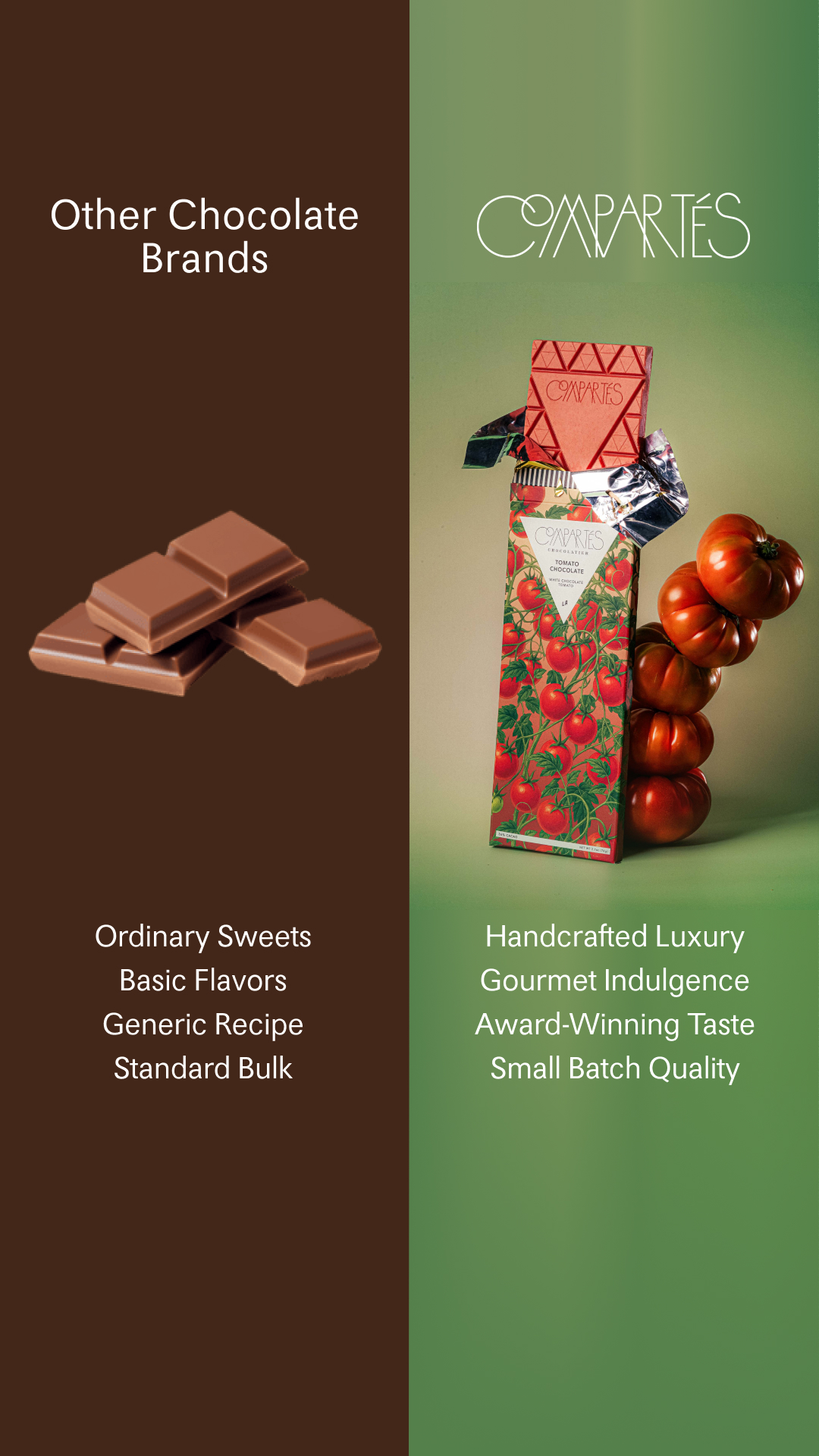 Compartes Chocolate Facebook ad