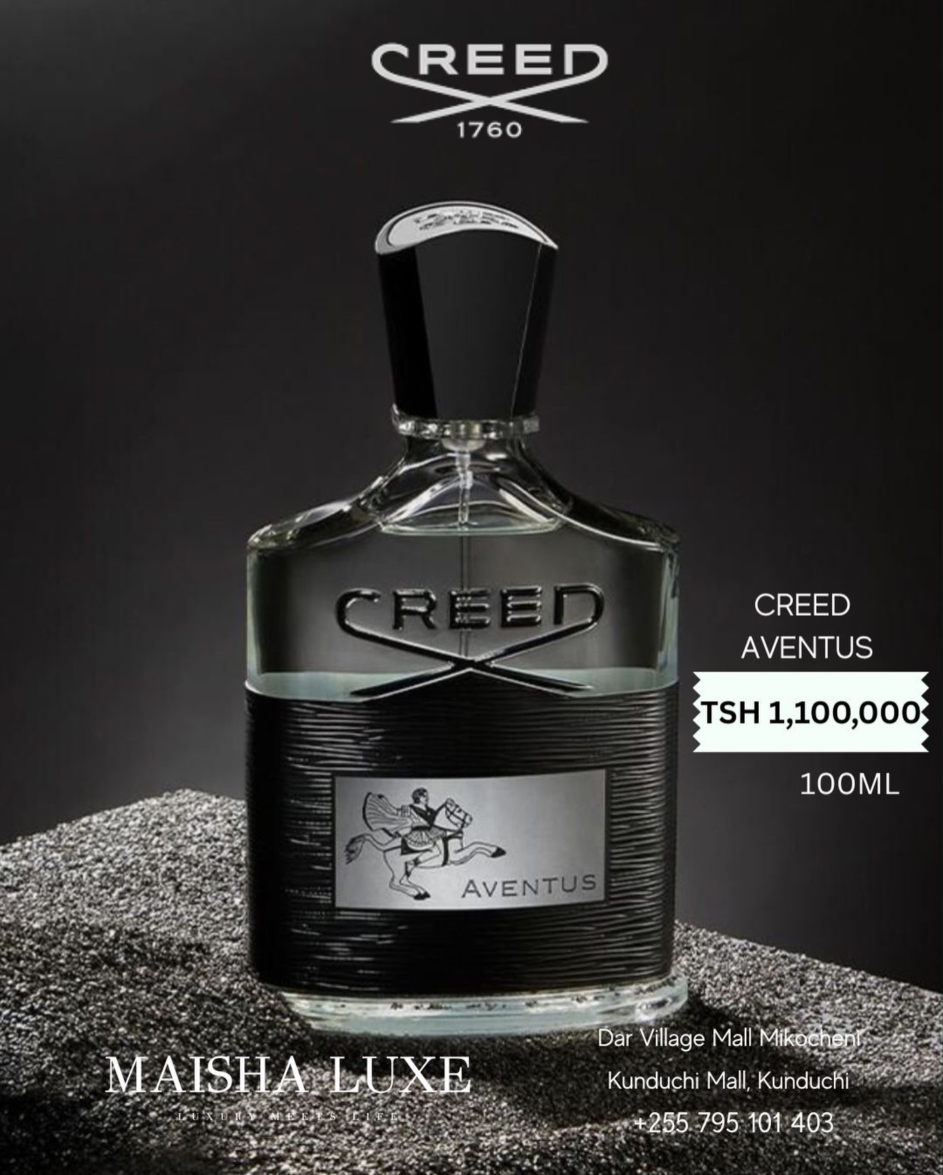 maisha.luxe Facebook ad: Walk in fresh Walk out unforgettable.
