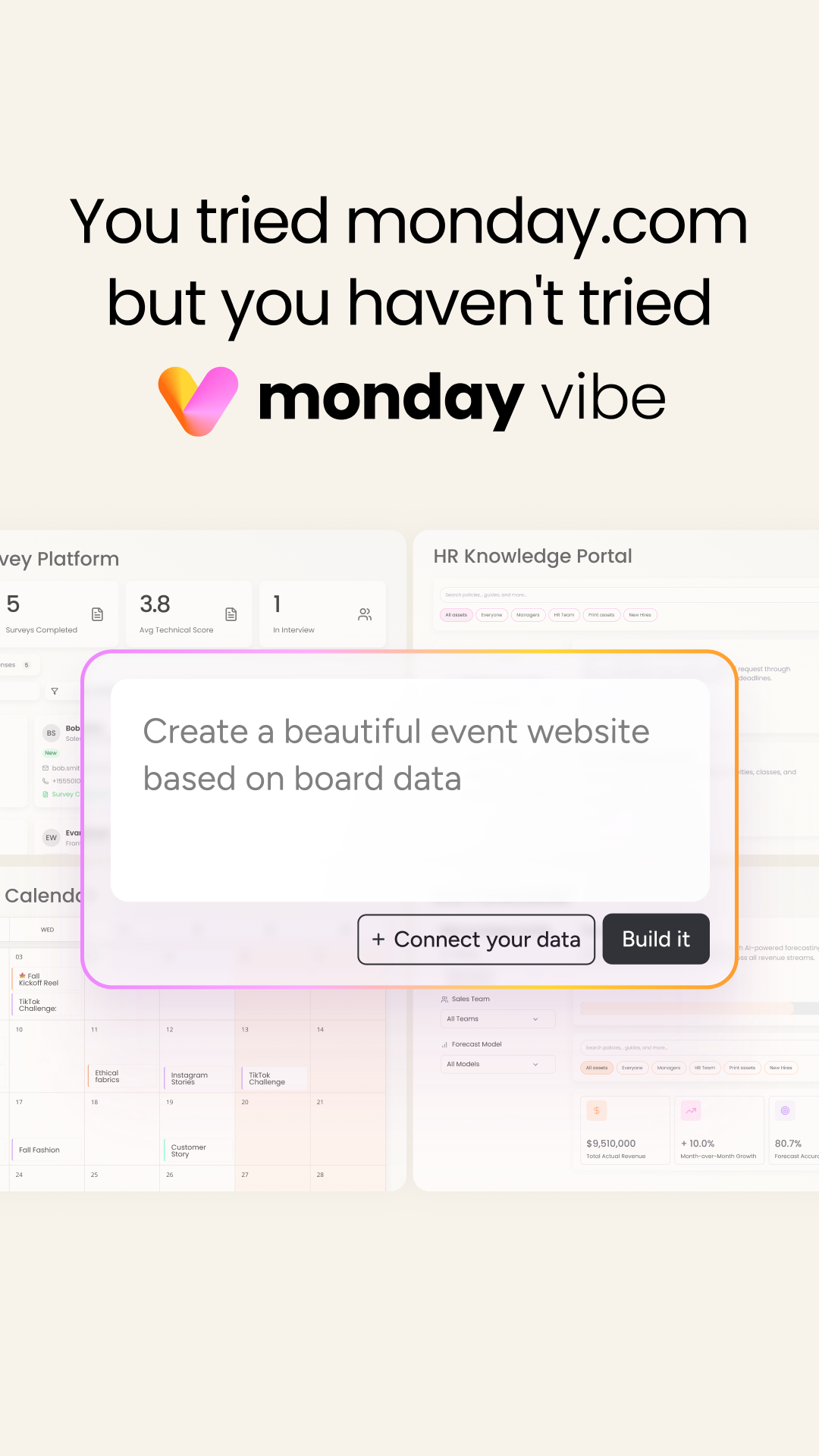 monday.com Facebook ad