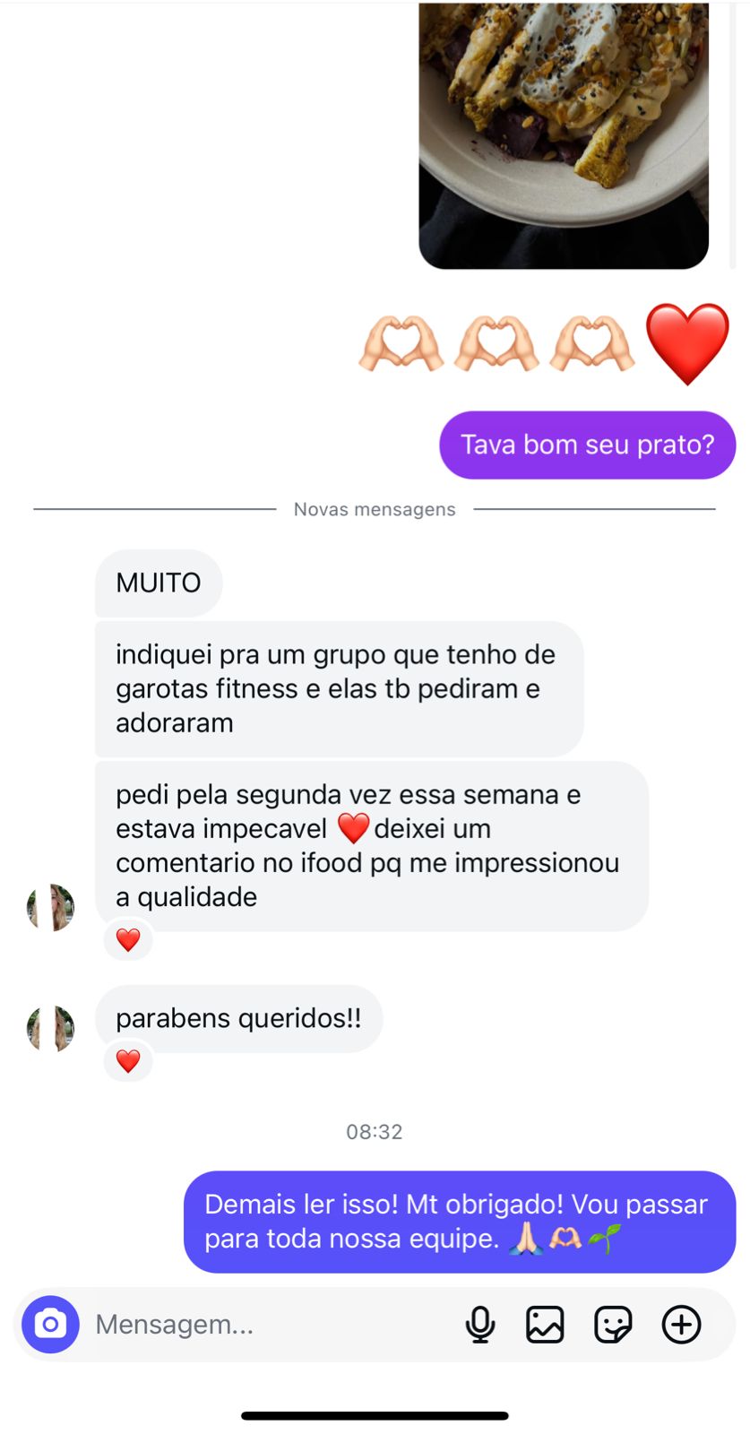 Greentable Facebook ad: iFood