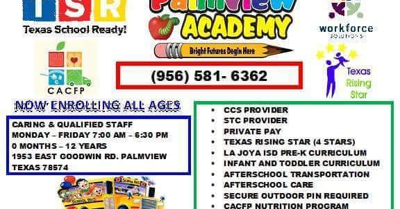 Palmview Academy Facebook ad: 1953 EAST GOODWIN RD PALMVIEW TX 78574