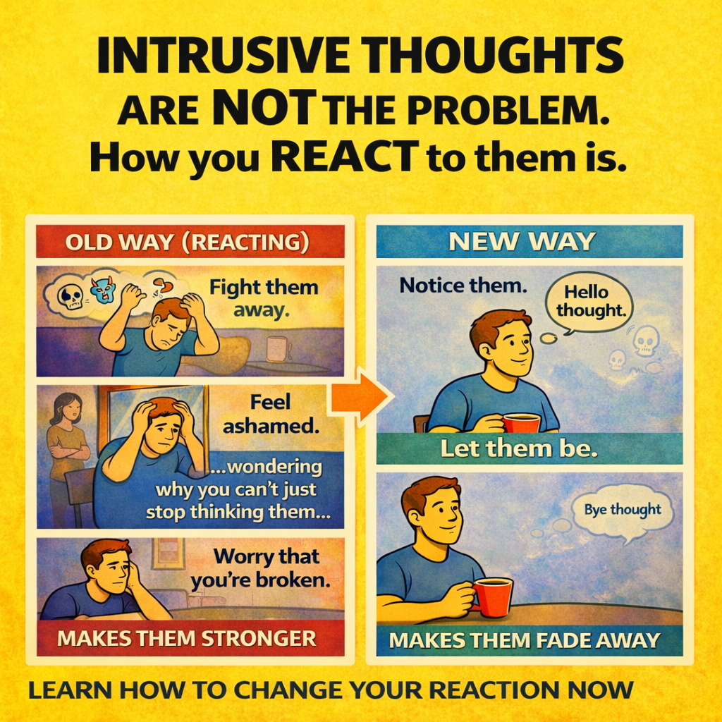 Ever Calm Mind Facebook ad: BREAK THE REACTION LOOP