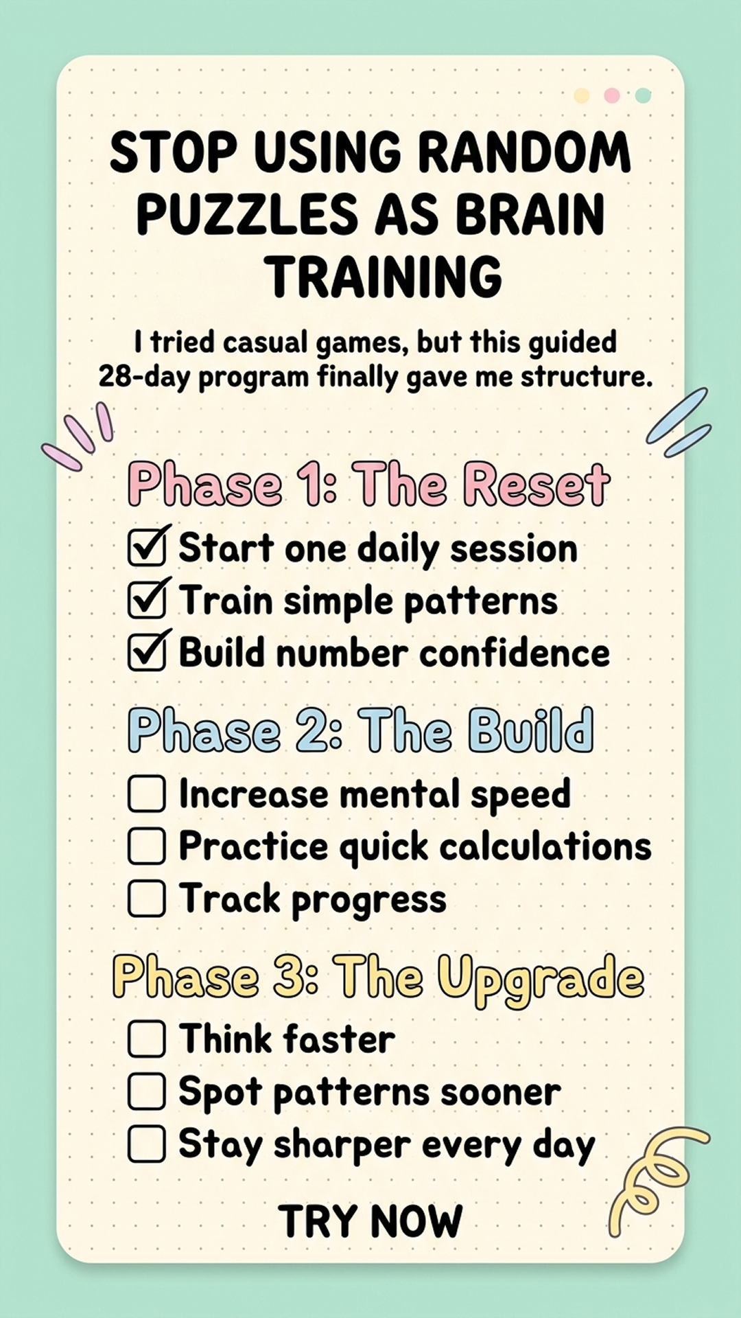 Impulse: Brain Training & Self-Discovery Facebook ad