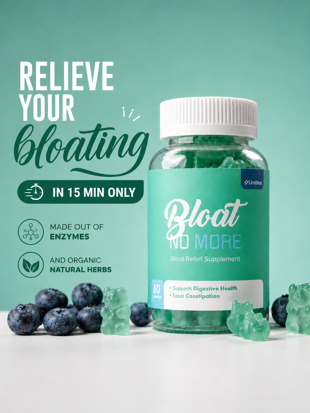 Fuel.Limitless Facebook ad: Your Anti-Bloat Essential