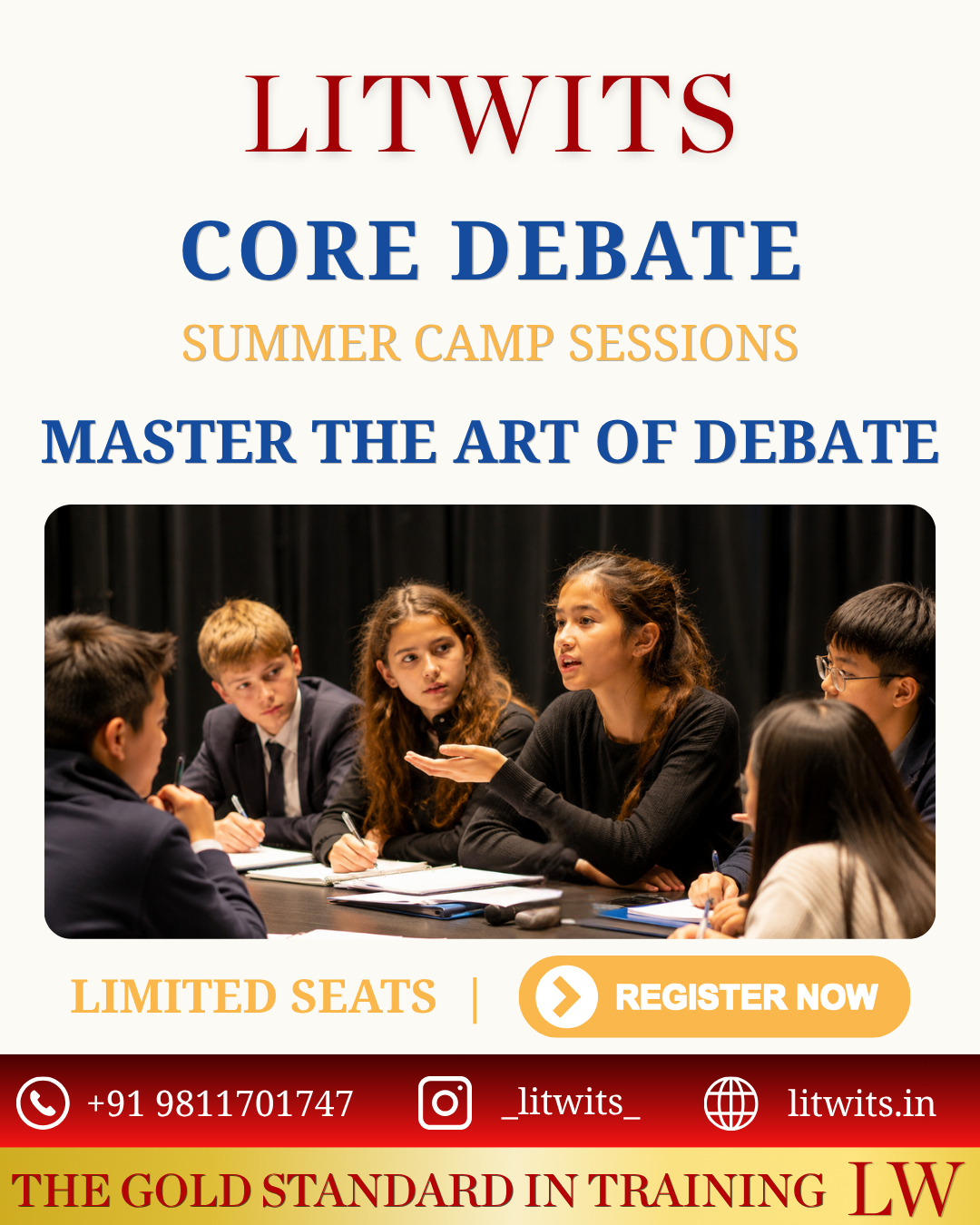 LitWits Facebook ad: Master the Art of Debate This Summer