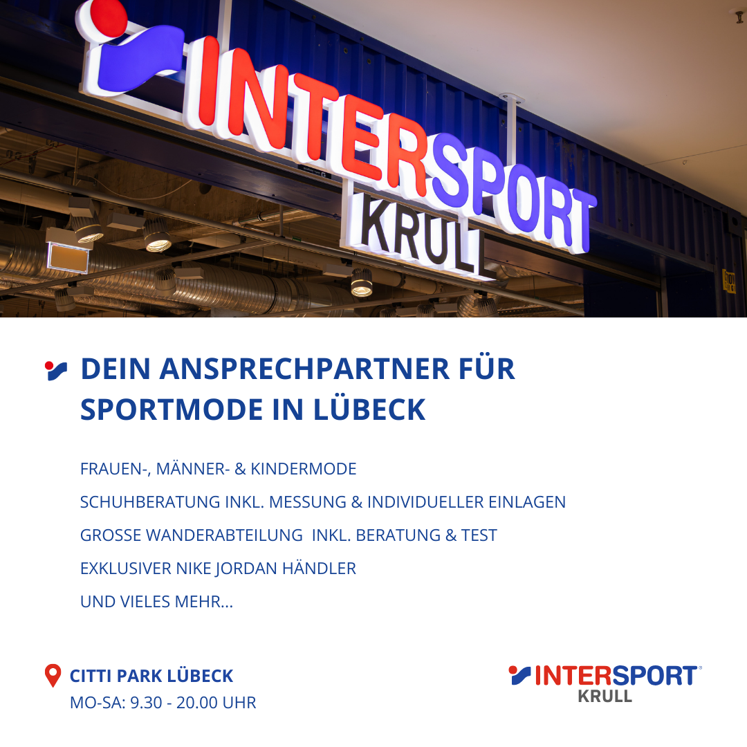 INTERSPORT KRULL Facebook ad: Ob Laufen, Fitness oder Outdoor, bei INTERSPORT Krull…