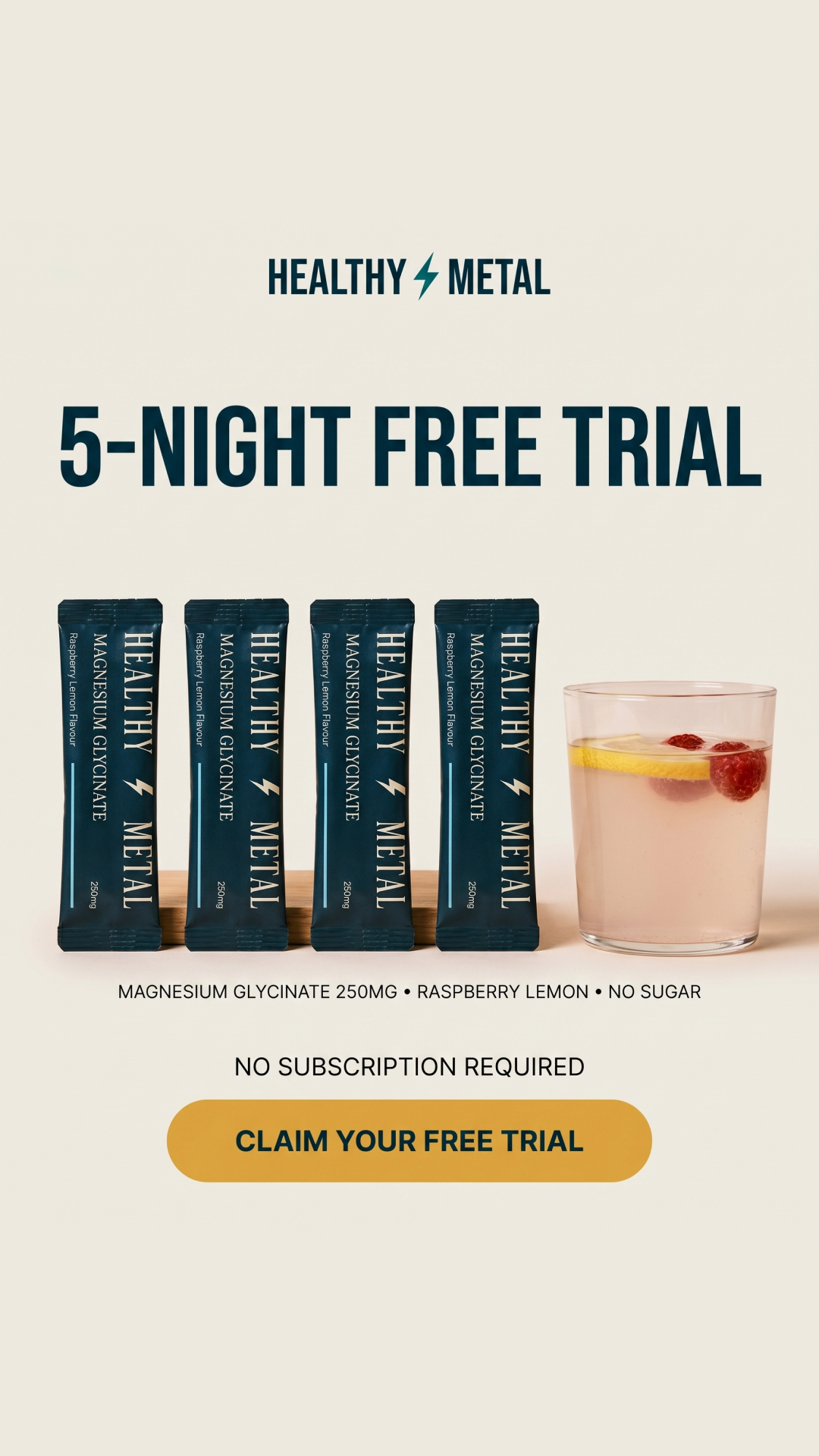 Healthy Metal Facebook ad