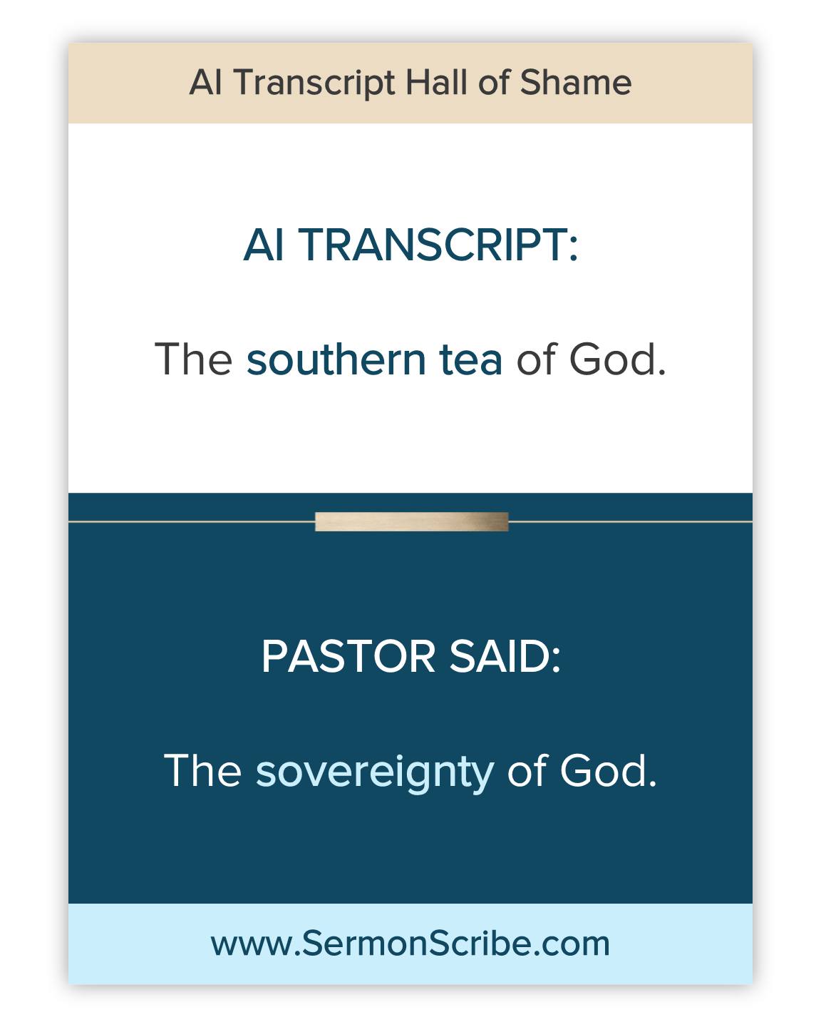 SermonScribe Facebook ad