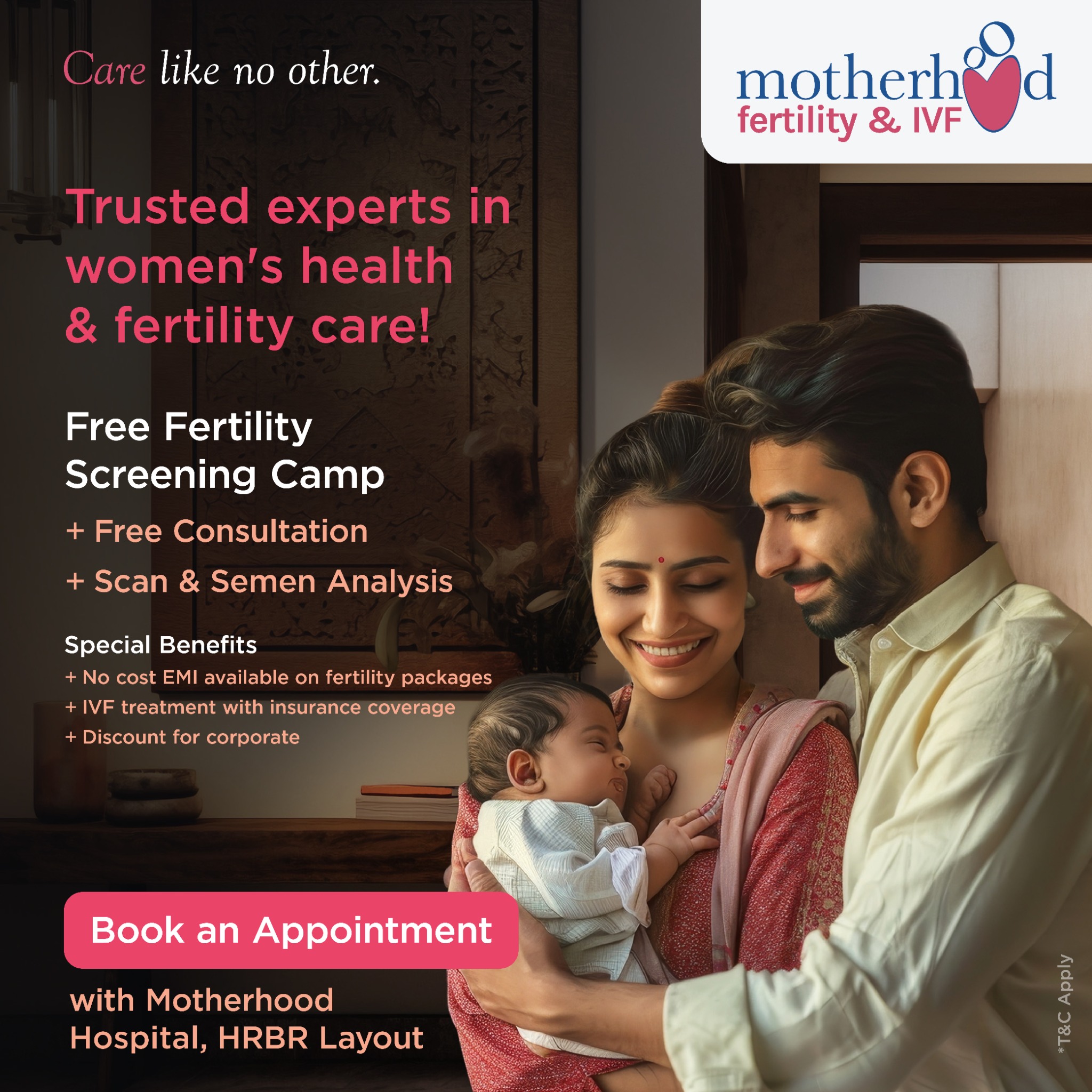 Motherhood Fertility & IVF Facebook ad