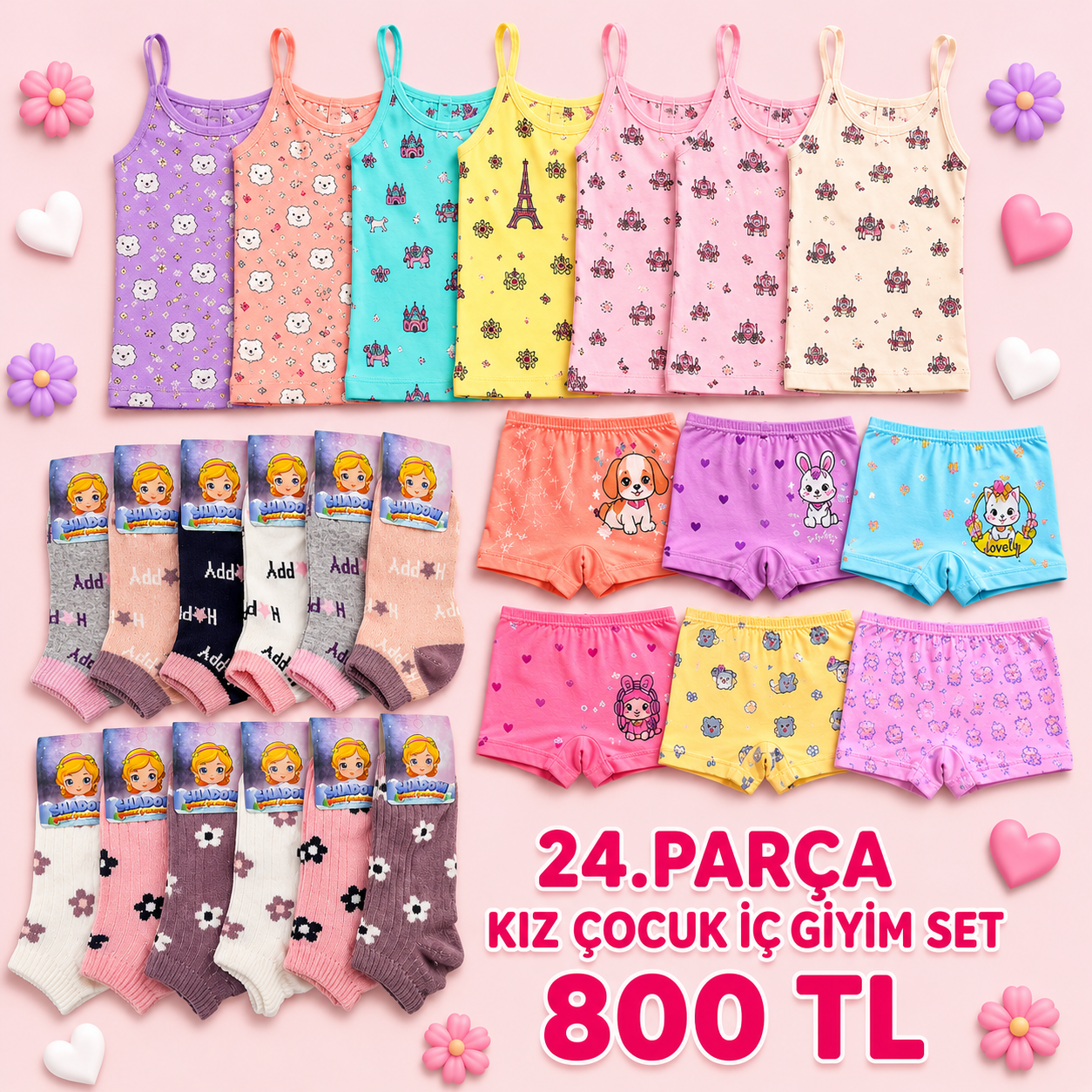 Hitra Toptan Ticaret Facebook ad: 24.lü Çocuk iç giyim set sadece 800 TL