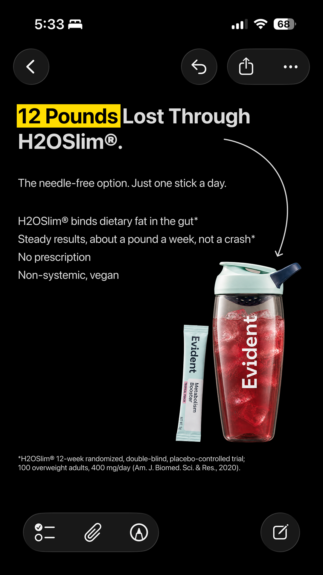 Evident Wellness Facebook ad