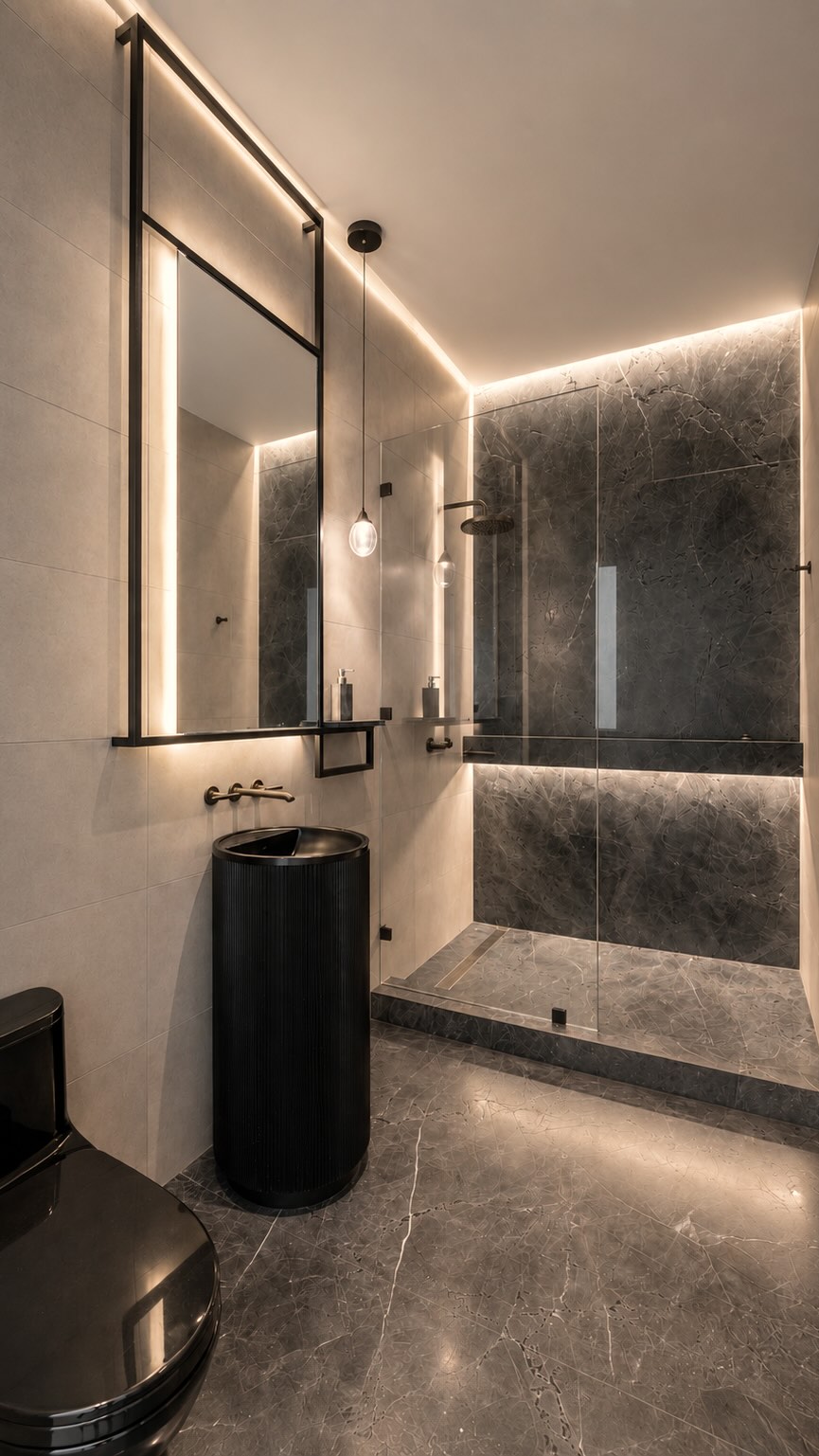 Maia Architectural Design Facebook ad: Most bathroom renovations focus on replacing finishes.