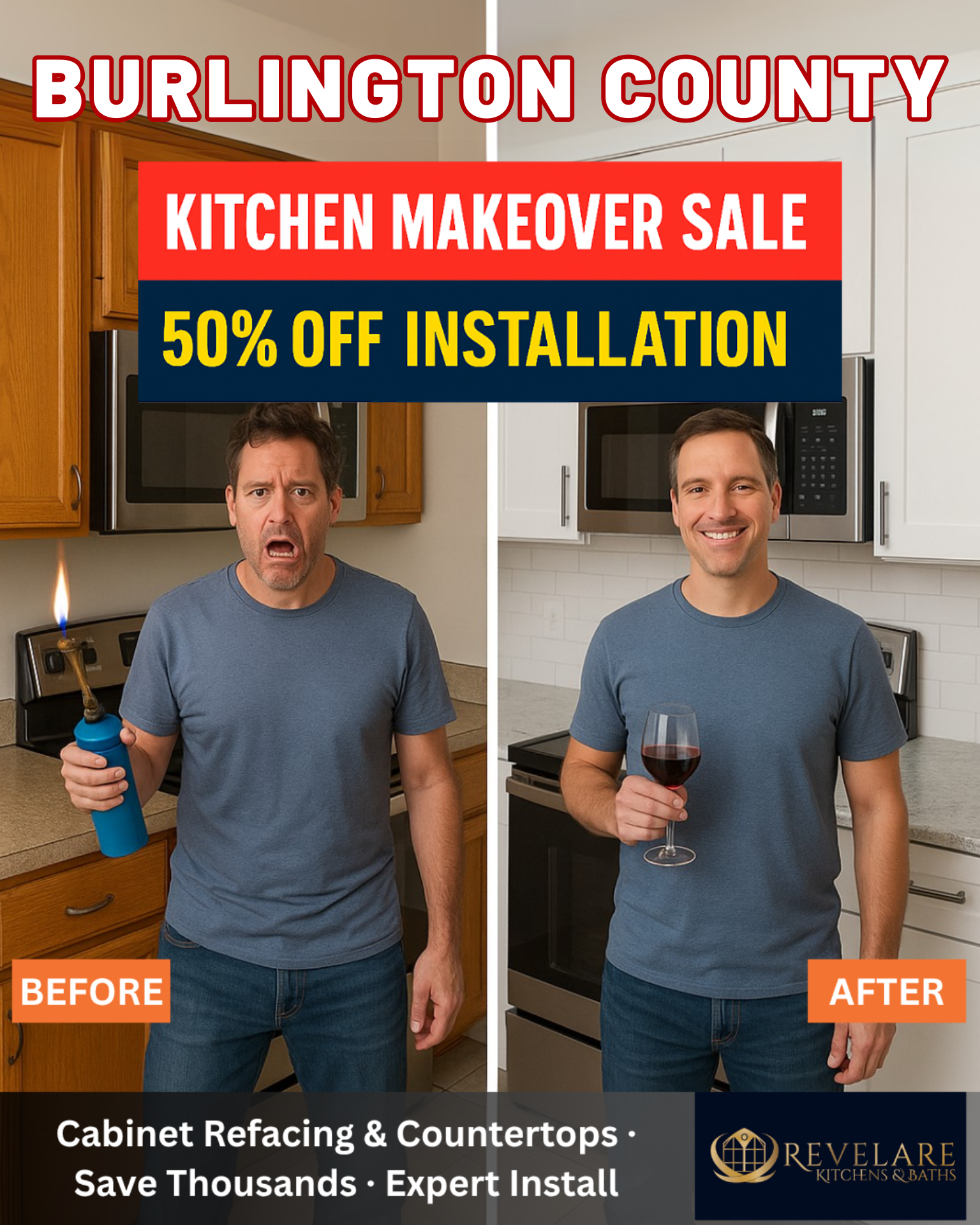 Revelare Kitchens Facebook ad