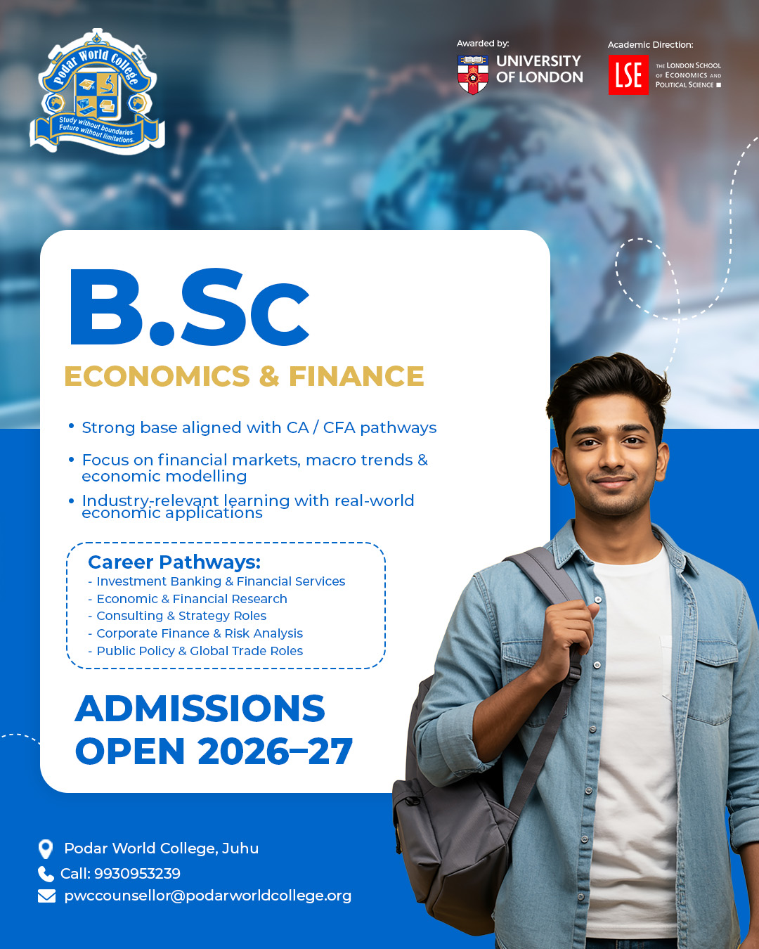 Podar World College Mumbai Facebook ad
