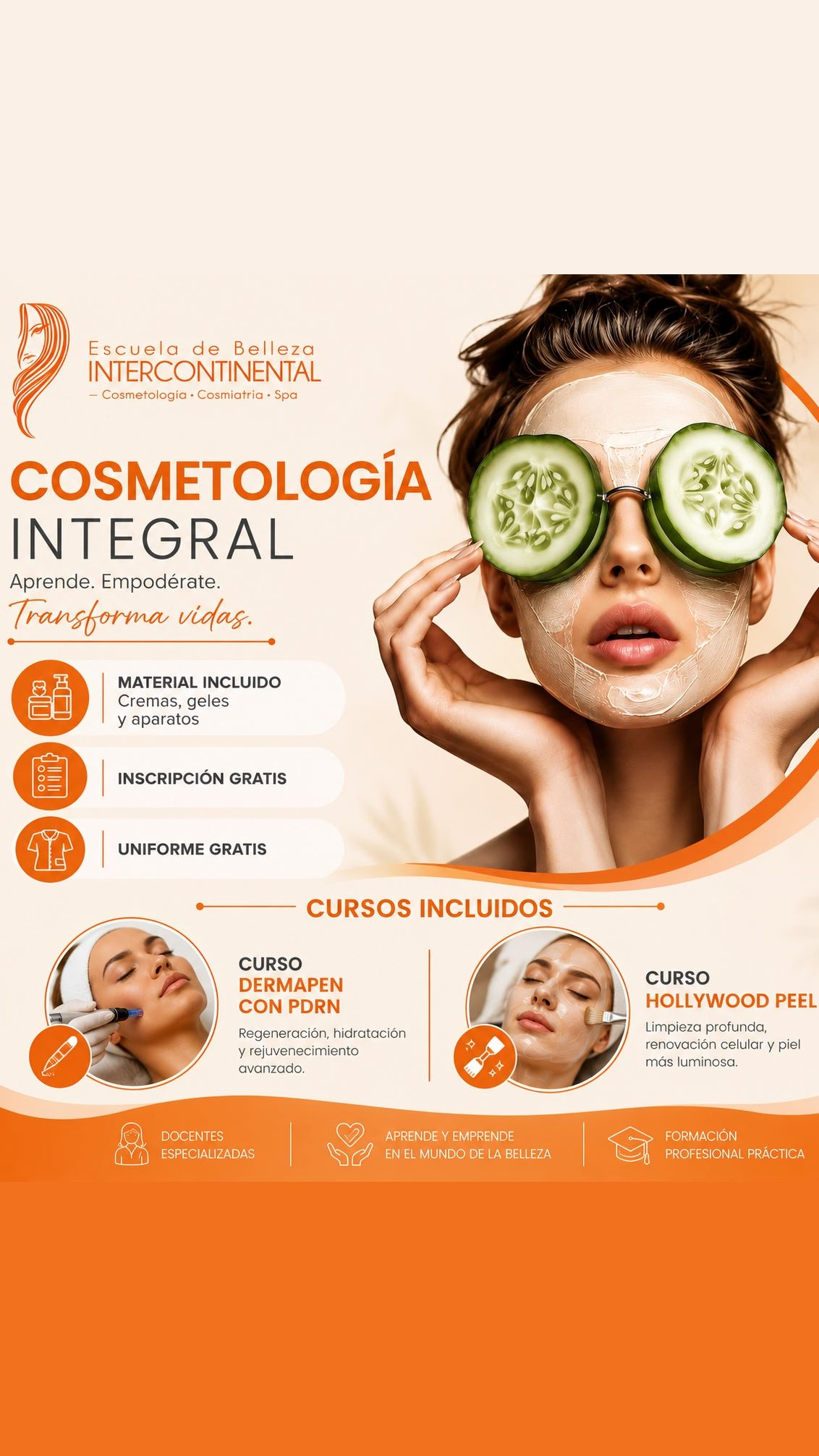 Escuela de Belleza Intercontinental Facebook ad