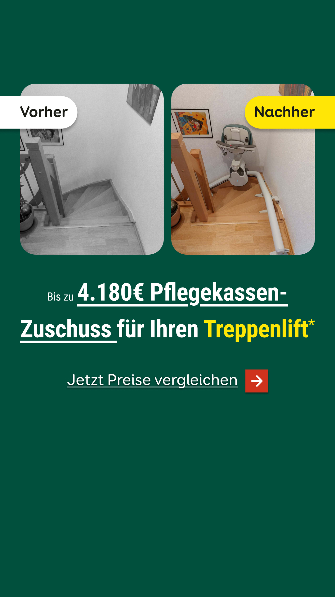 Aroundhome - Treppenlift Facebook ad