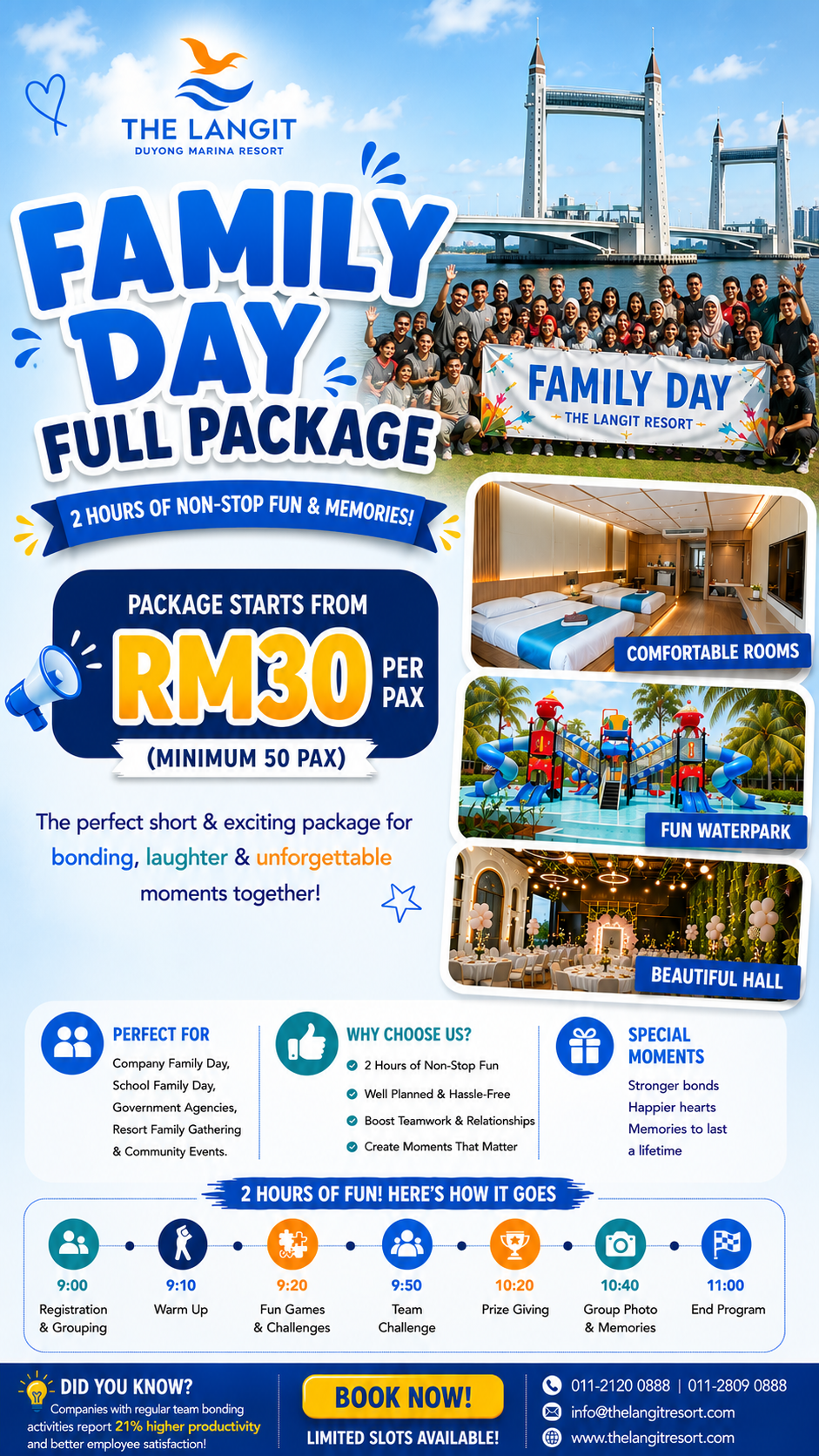 The Langit Duyong Marina Resort Facebook ad: FAMILY DAY TEAM BUILDING TERENGGANU