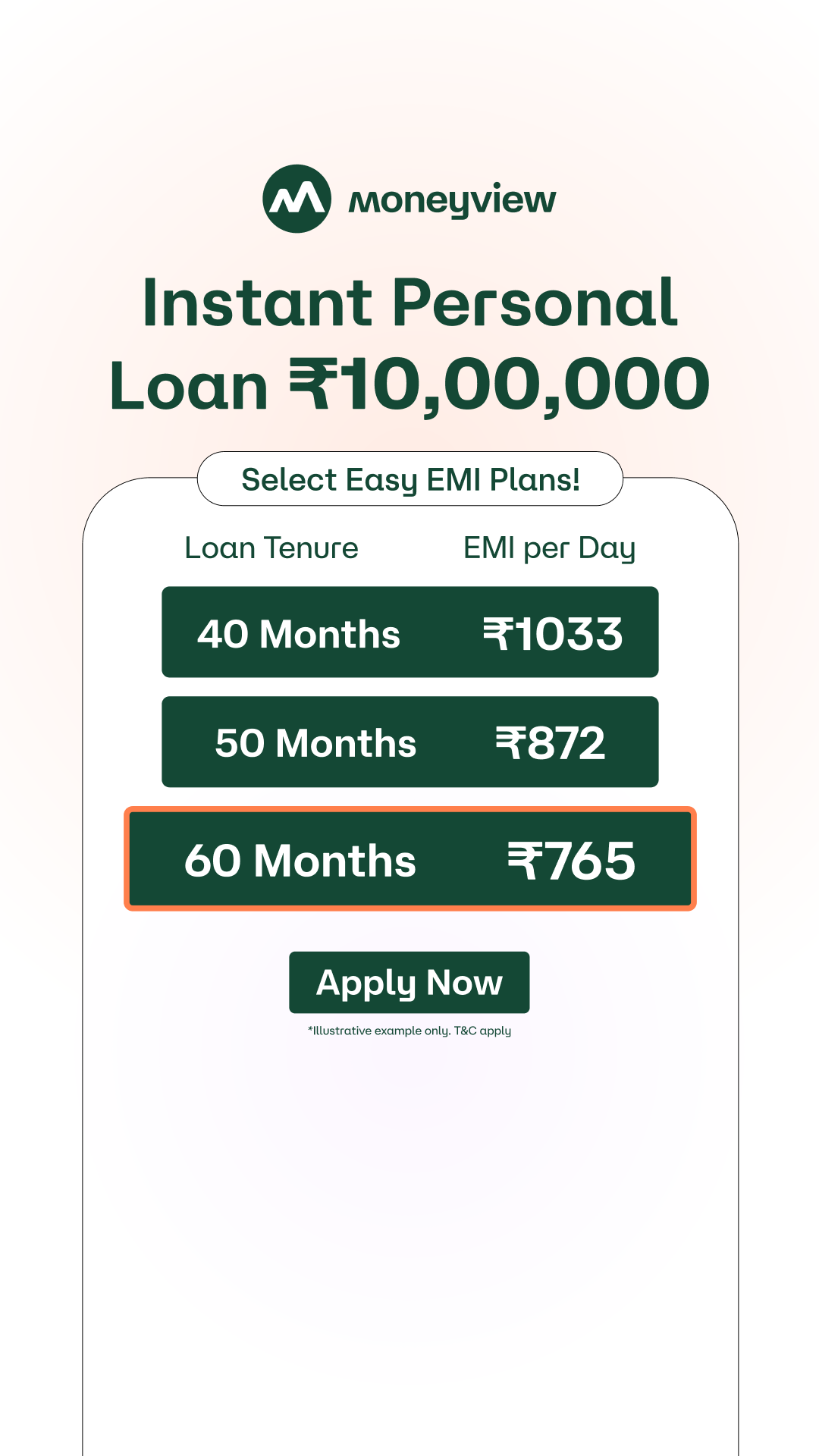 moneyview.in Facebook ad