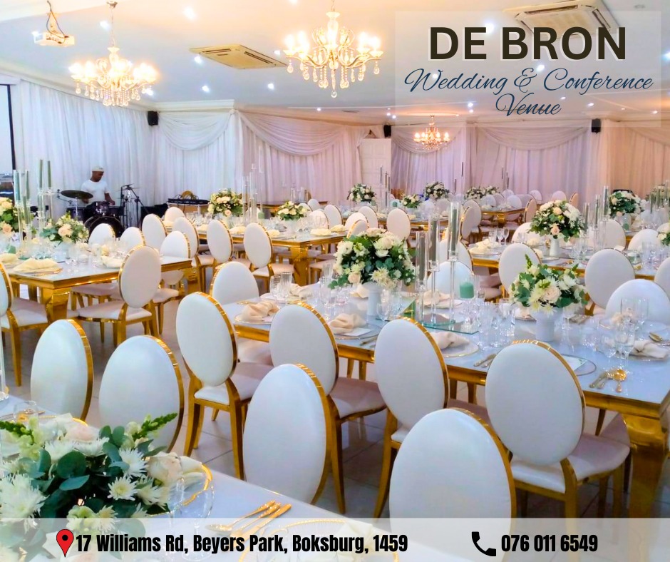 De Bron Wedding & Conference Venue Facebook ad: Say I Do in Elegance at De Bron…