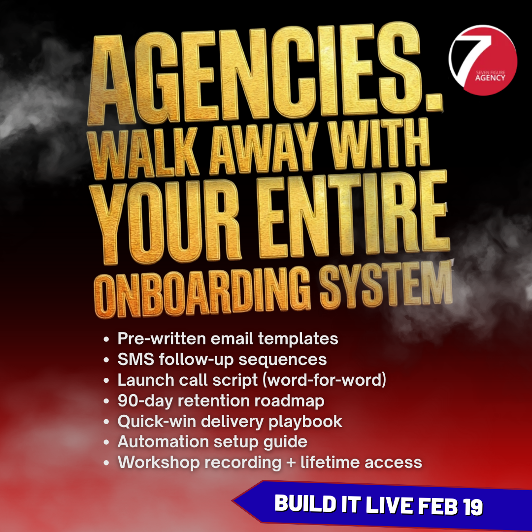 Seven Figure Agency Facebook ad