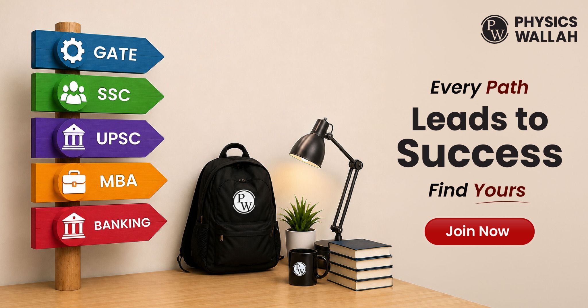 PW - India's Learning Platform Facebook ad: Find Your Right Direction