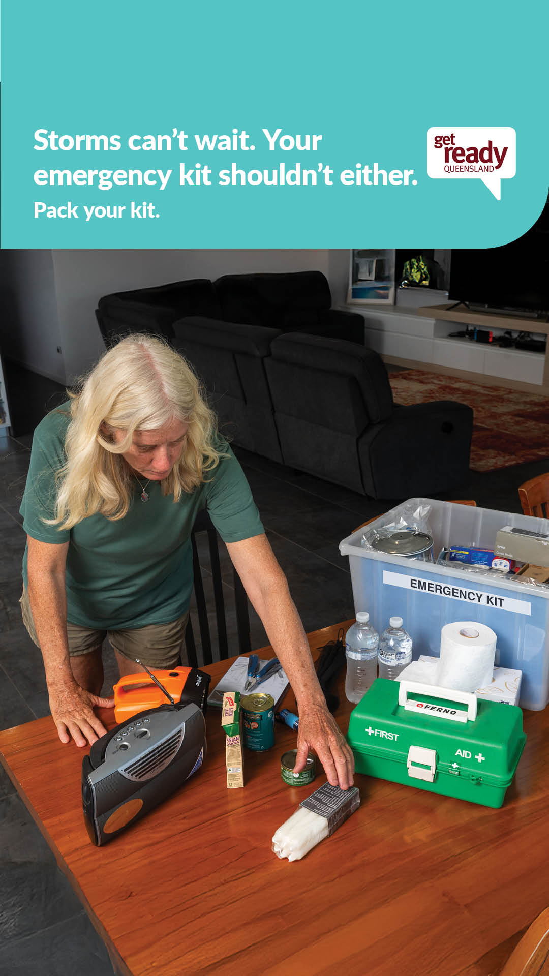 Cairns Disaster Centre Facebook ad from Dec 10, 2025