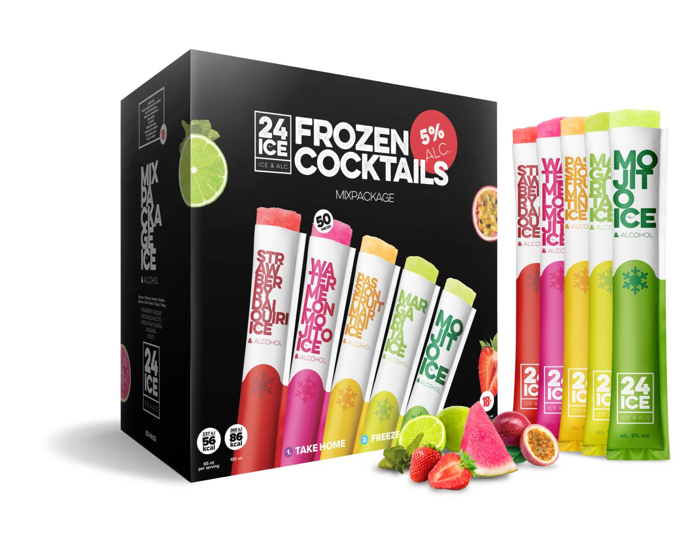 24 ICE Facebook ad: Ontdek onze verrassende Cocktail ijsjes mét of zonder…