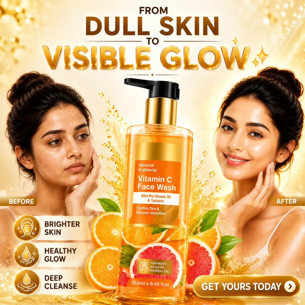 Vaadi Organics Nepal Facebook ad: Glow Brighter, Feel Fresher