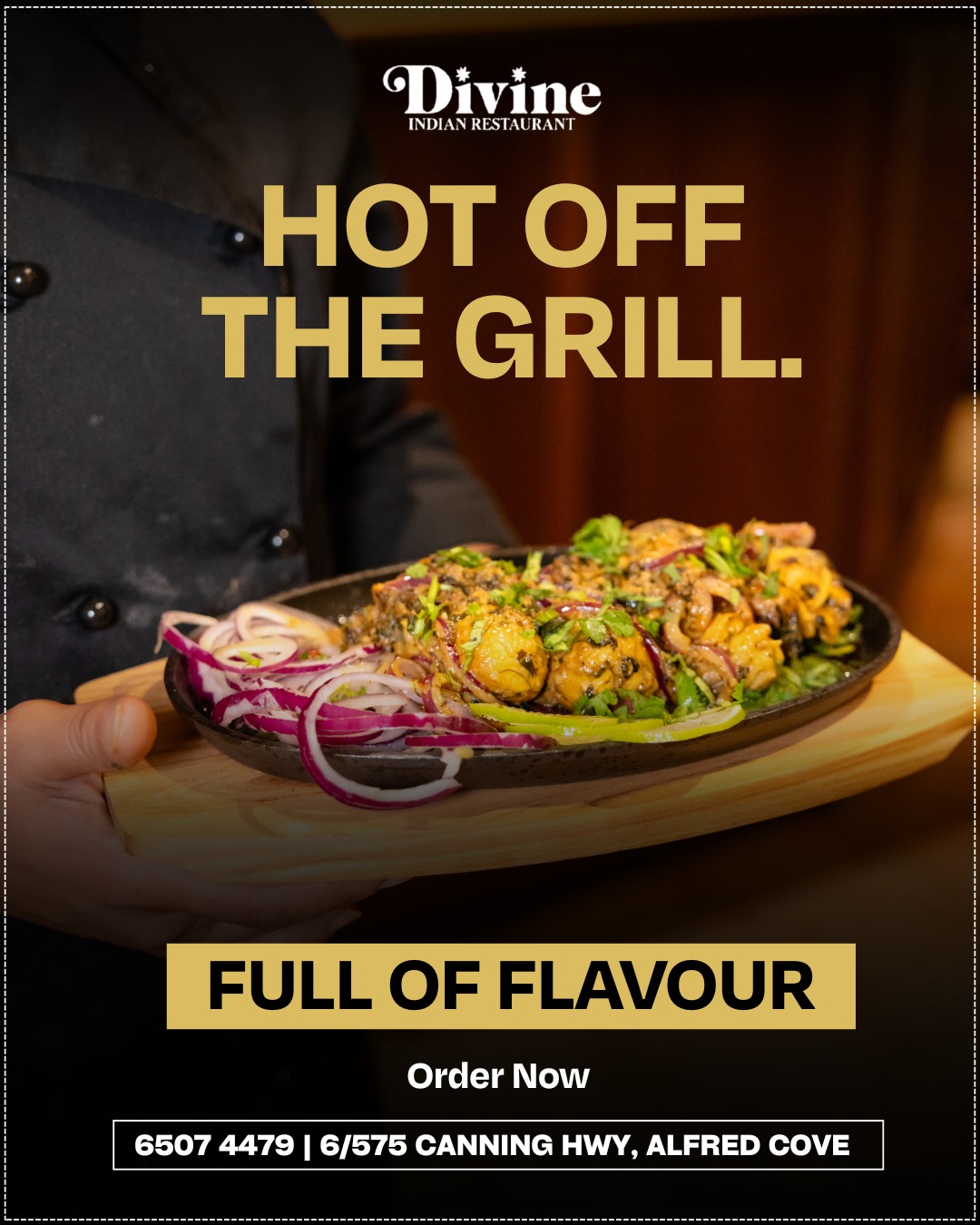 Divine Indian Restaurant Alfred Cove Facebook ad: Divine Indian Restaurant - Food delivery - Alfred Cove…