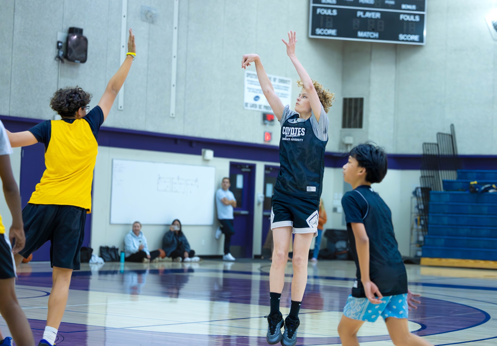 Junior Coyotes Basketball Facebook ad: 3v3 Games + Skill Development