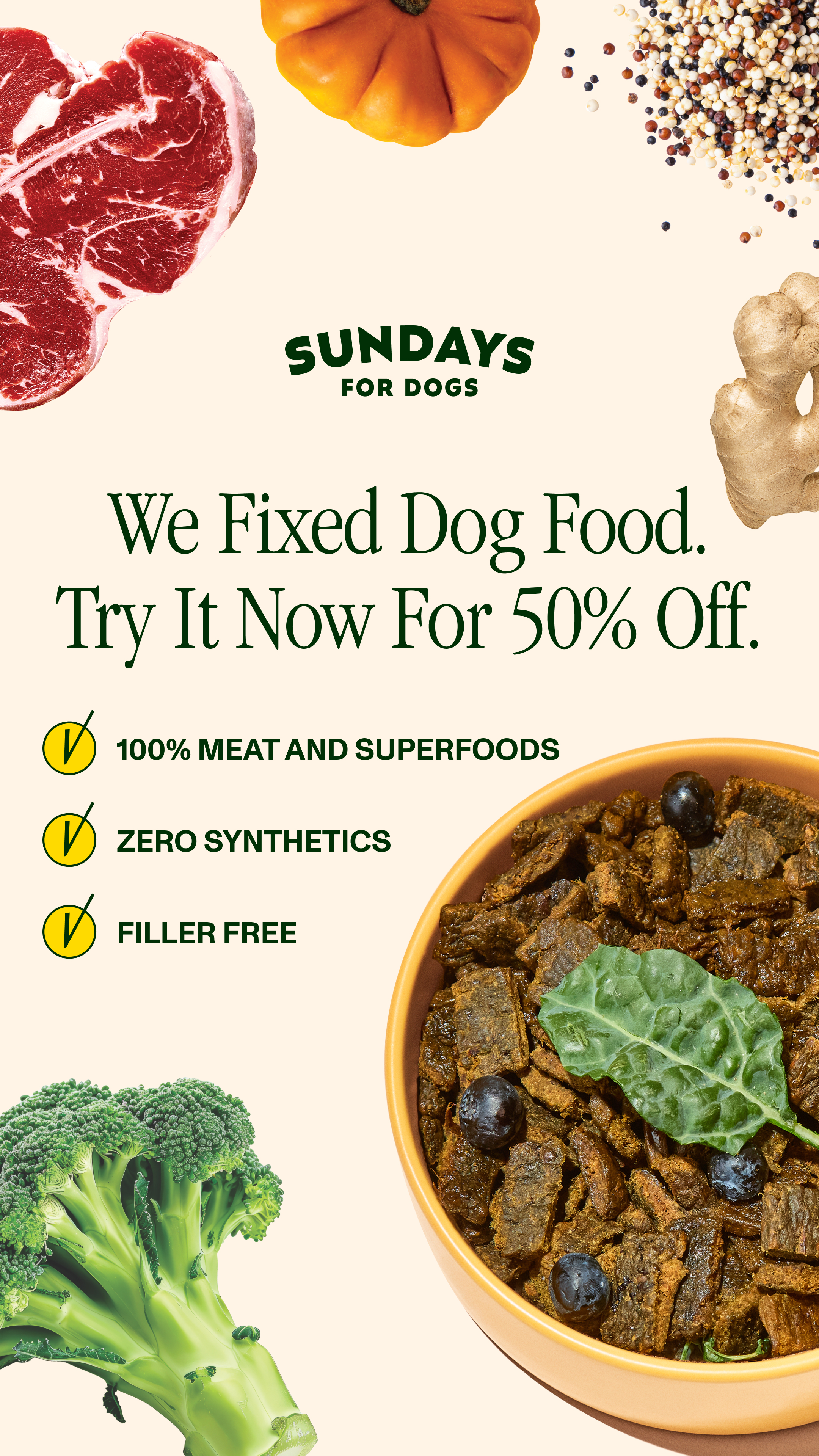 Sundays Facebook ad