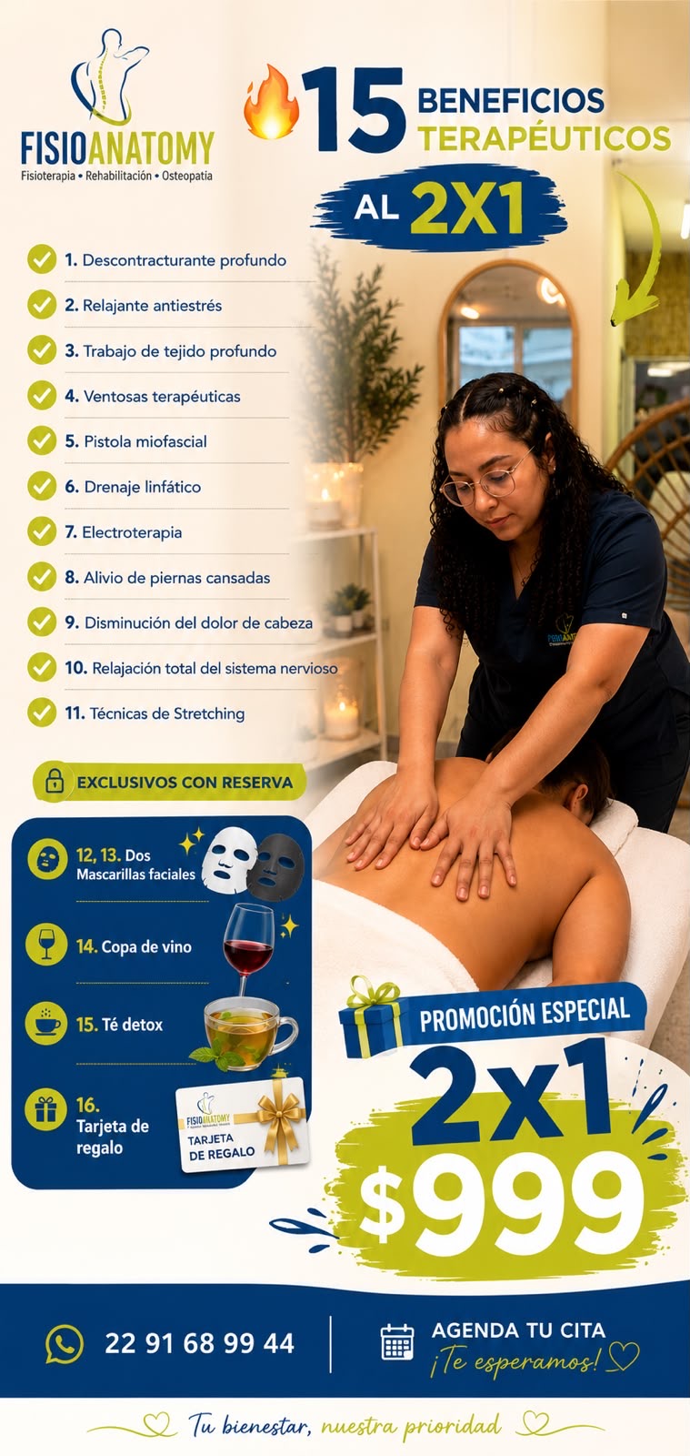 Fisioanatomy Clinic Facebook ad: Chatea con nosotros