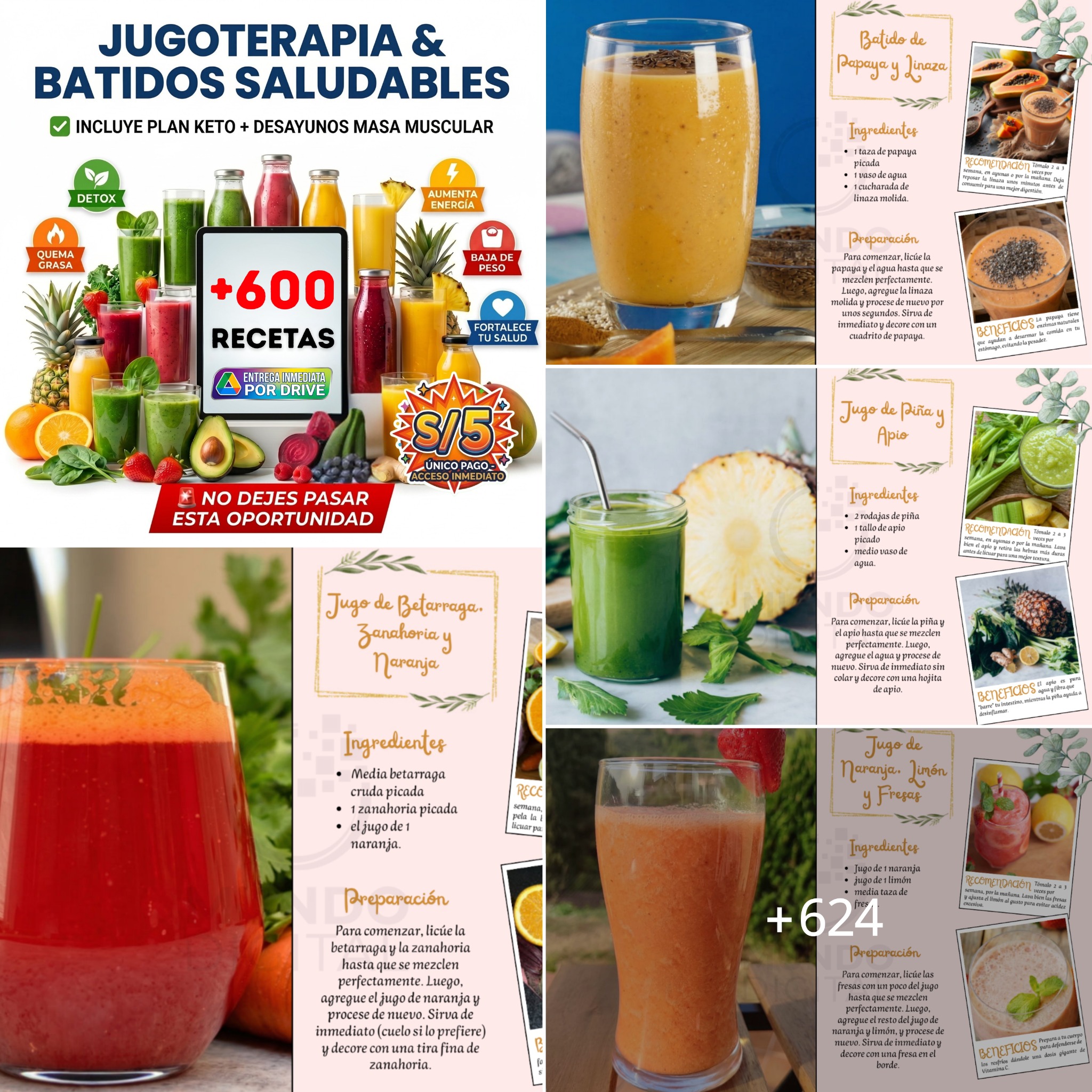 Mundo Digital Facebook ad: +624 RECETAS SALUDABLES