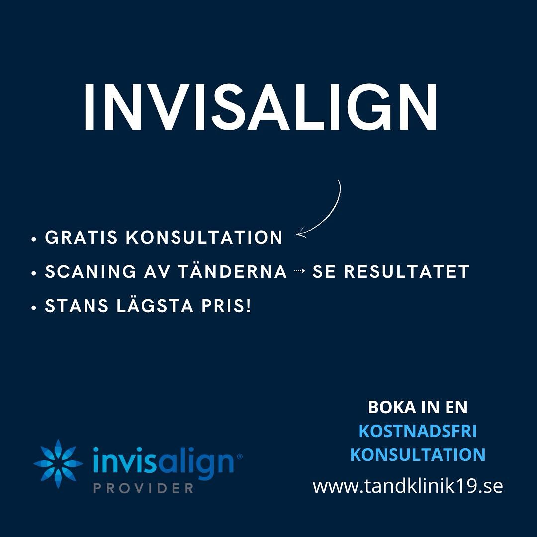 Tandklinik 19 Facebook ad: Kostnadsfri Invisalign-konsultation
