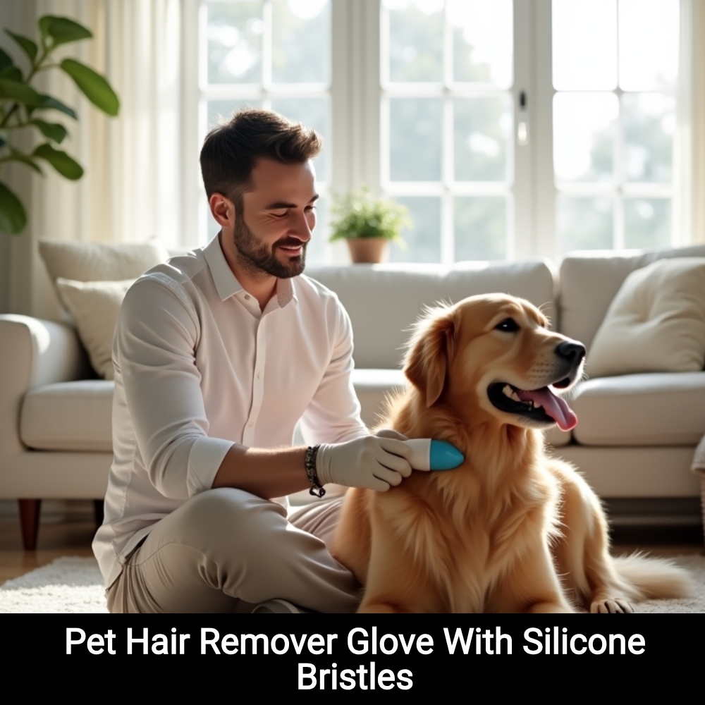 SearchAvenue Compass Facebook ad: Pet Hair Remover Glove With Silicone Bristles!