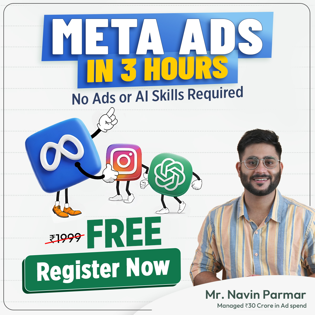 Navin Parmar Facebook ad: Learn Meta Ads + AI Secrets for Profitable Facebook &…