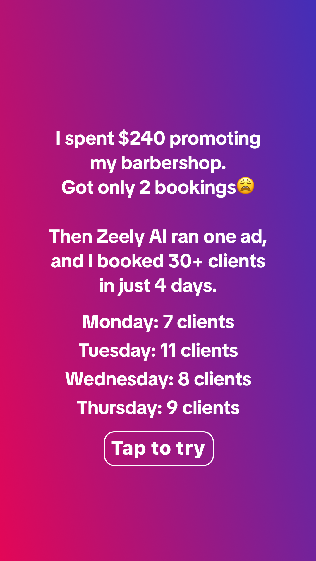 Zeely Facebook ad