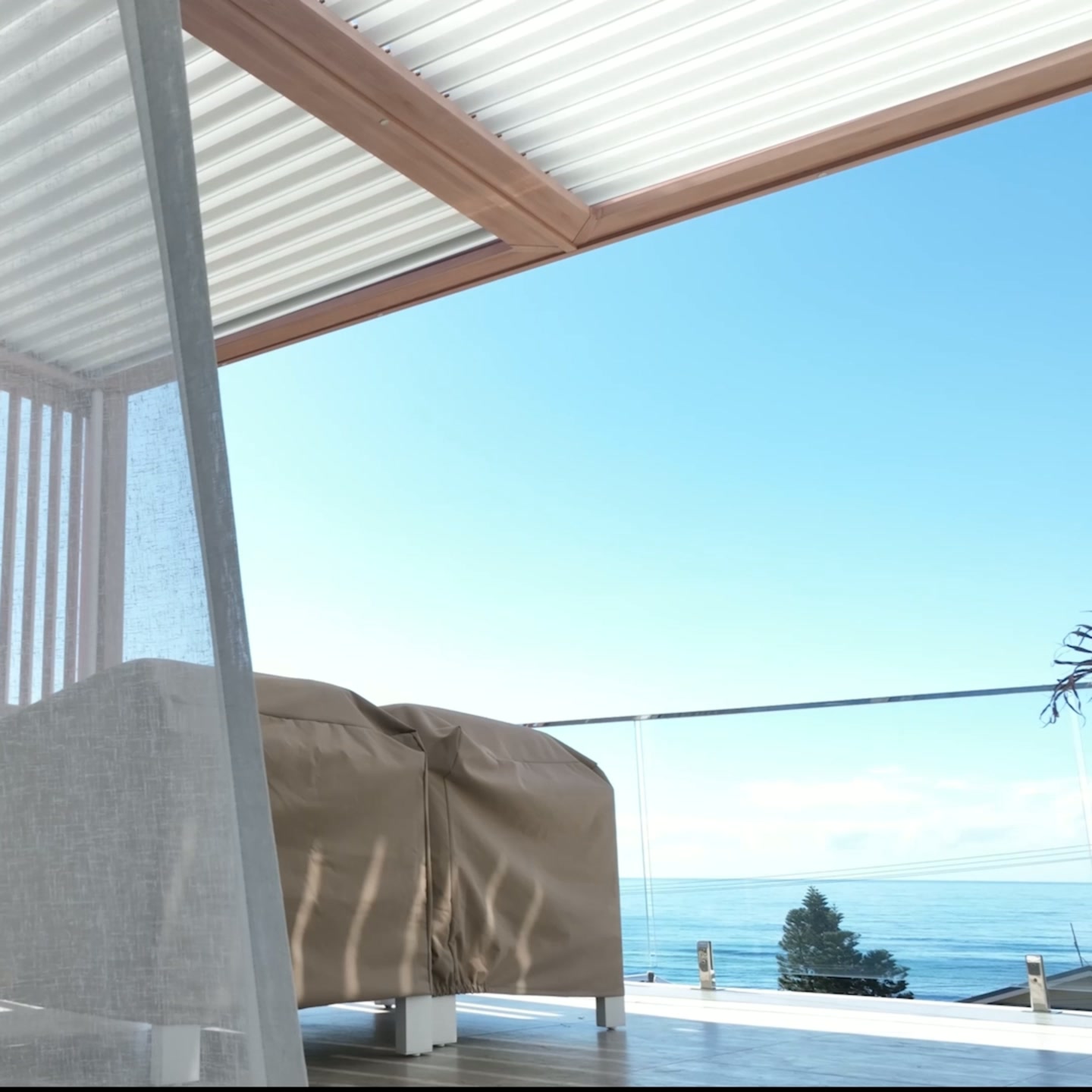 Patios coast2coast Facebook ad: Your Backyard, Rain or Shine