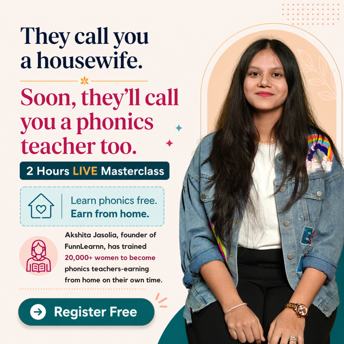 Akshita Jasolia Facebook ad