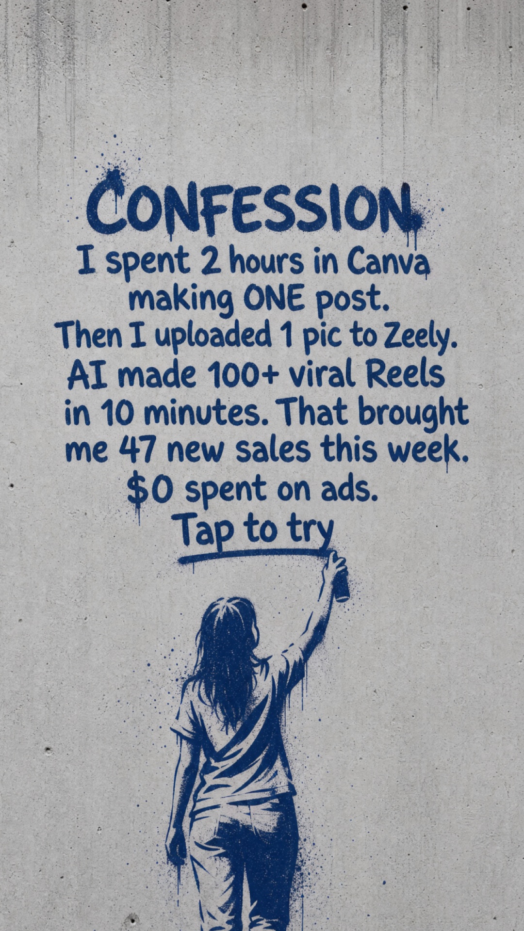 Rachel Hayes Facebook ad: Reach your goal in 3 months with AI!