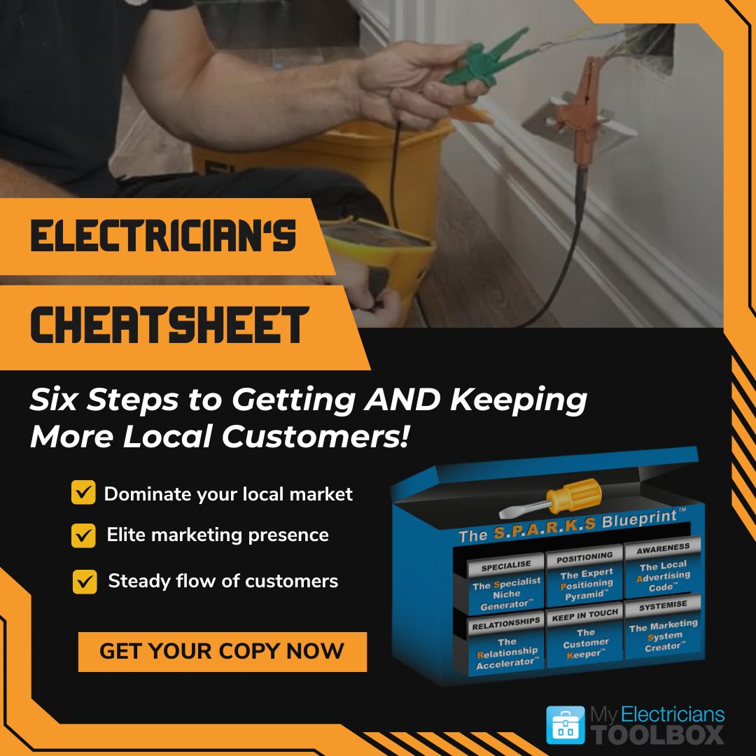 James' Marketing ToolBox Facebook ad: Self-employed Electricians
