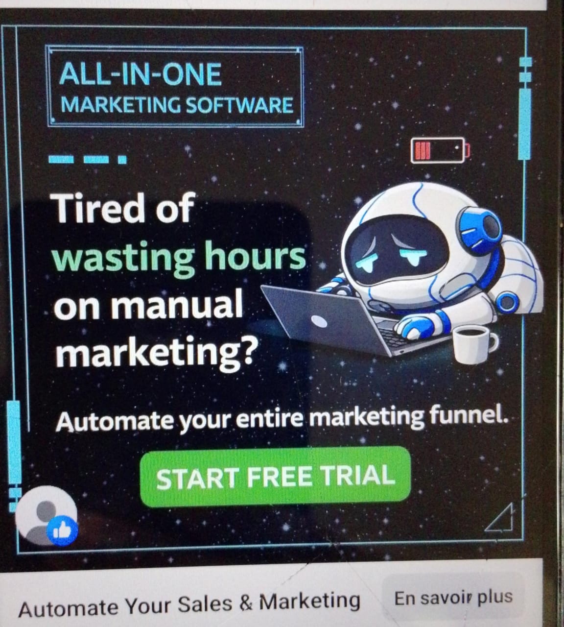 Highlevel AI Agency Expert Facebook ad: start free trial