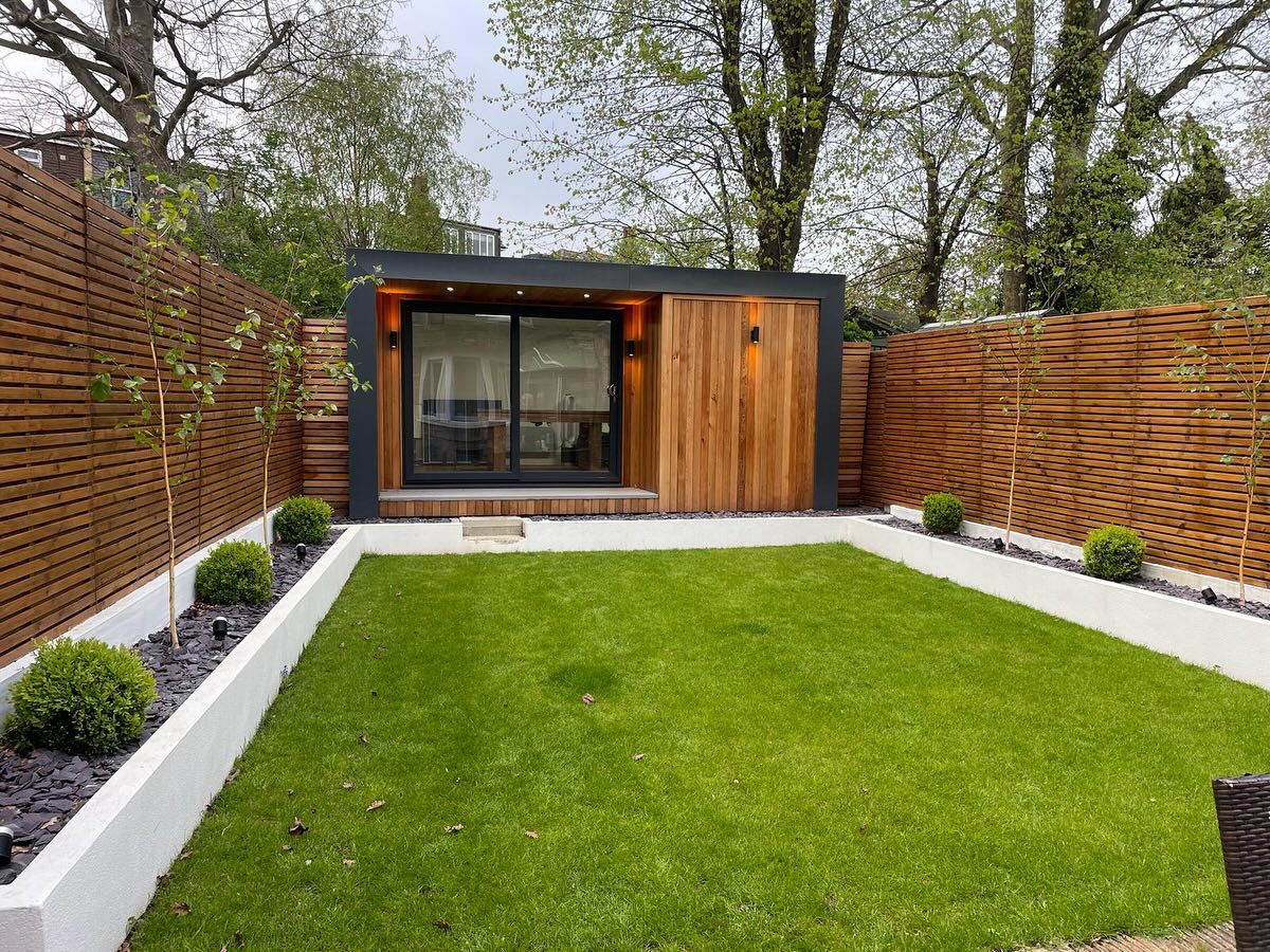 Modern Garden Rooms Facebook ad: We build Beautiful, hand crafted bespoke modern garden…