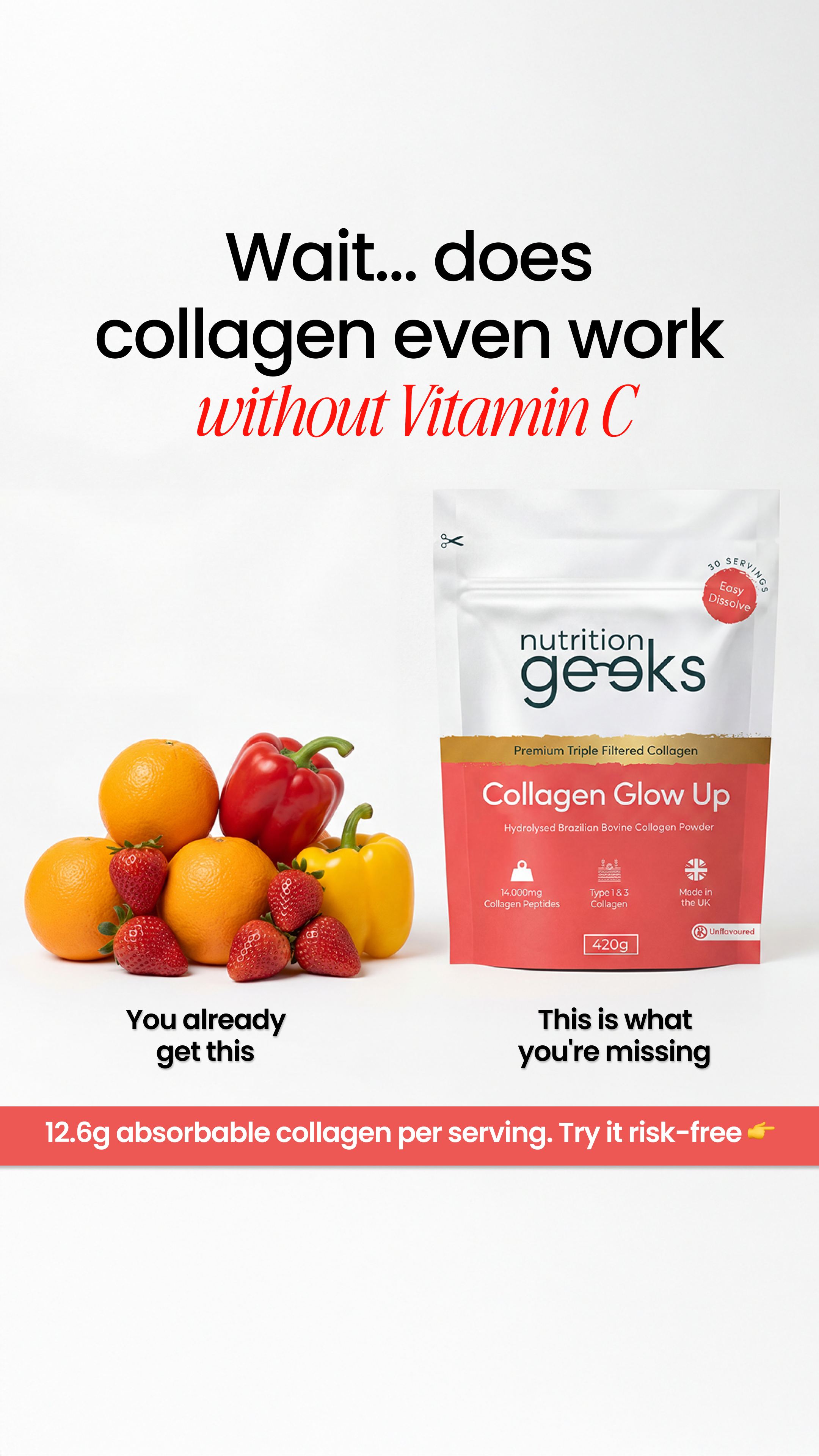 Nutrition Geeks Facebook ad