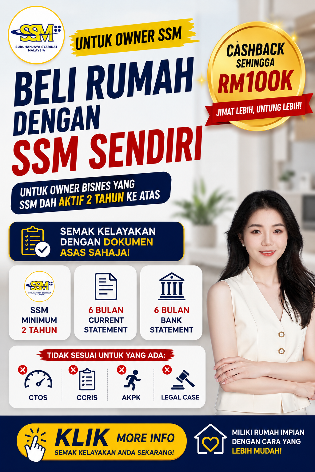 Rumah Mampu Milik & Skim SJKP Facebook ad: KHAS UNTUK SSM OWNER!