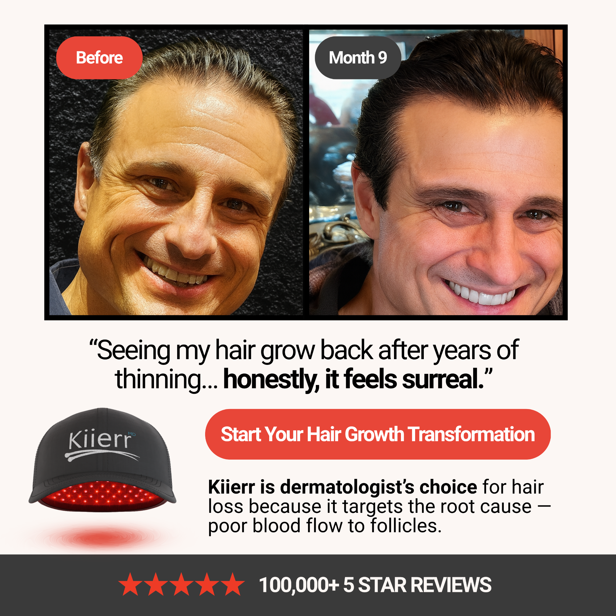 The Hair Growth Journal Facebook ad: Thicker, Healthier Hair Starts Now