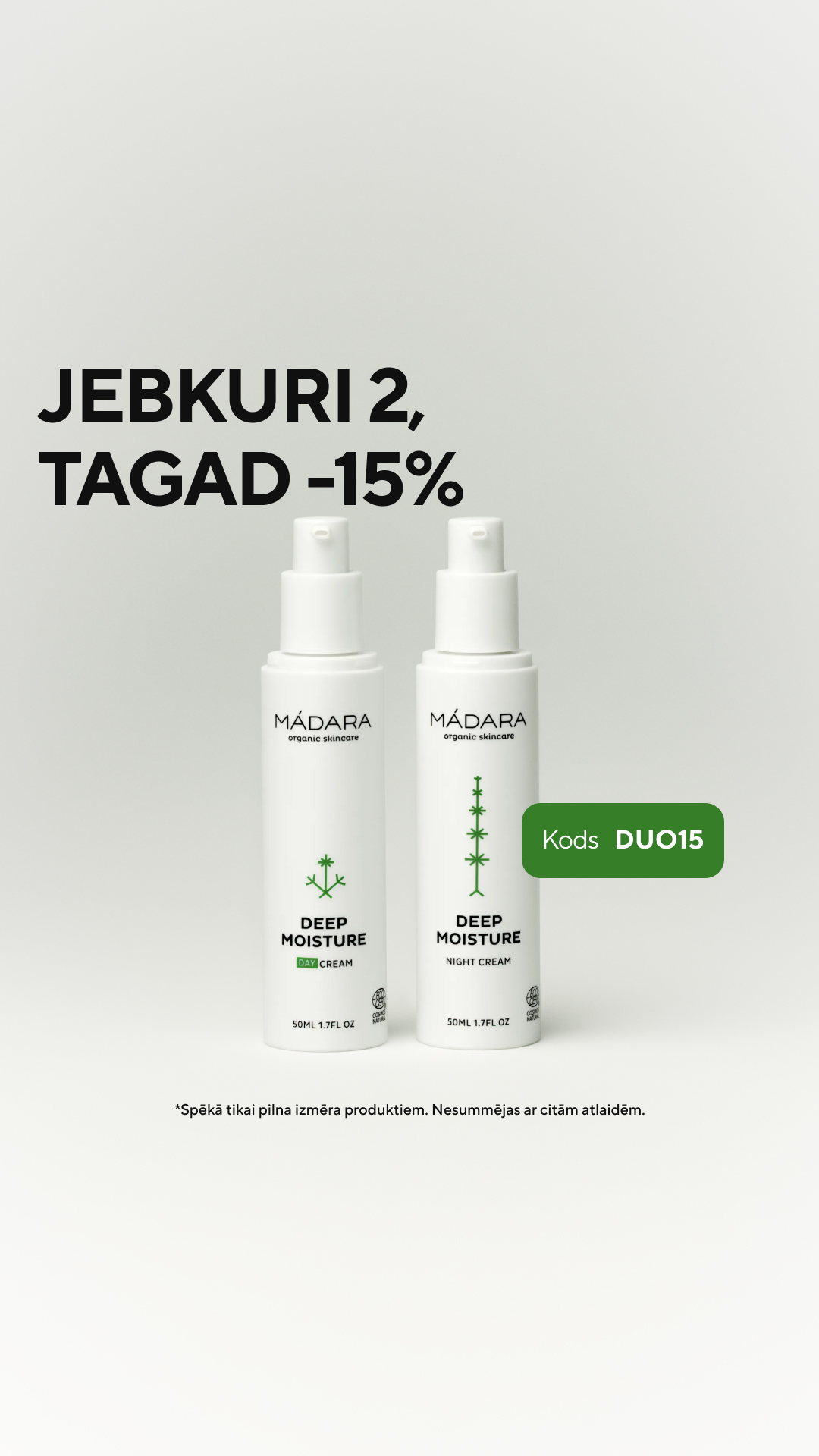 Mádara Organic Skincare Facebook ad