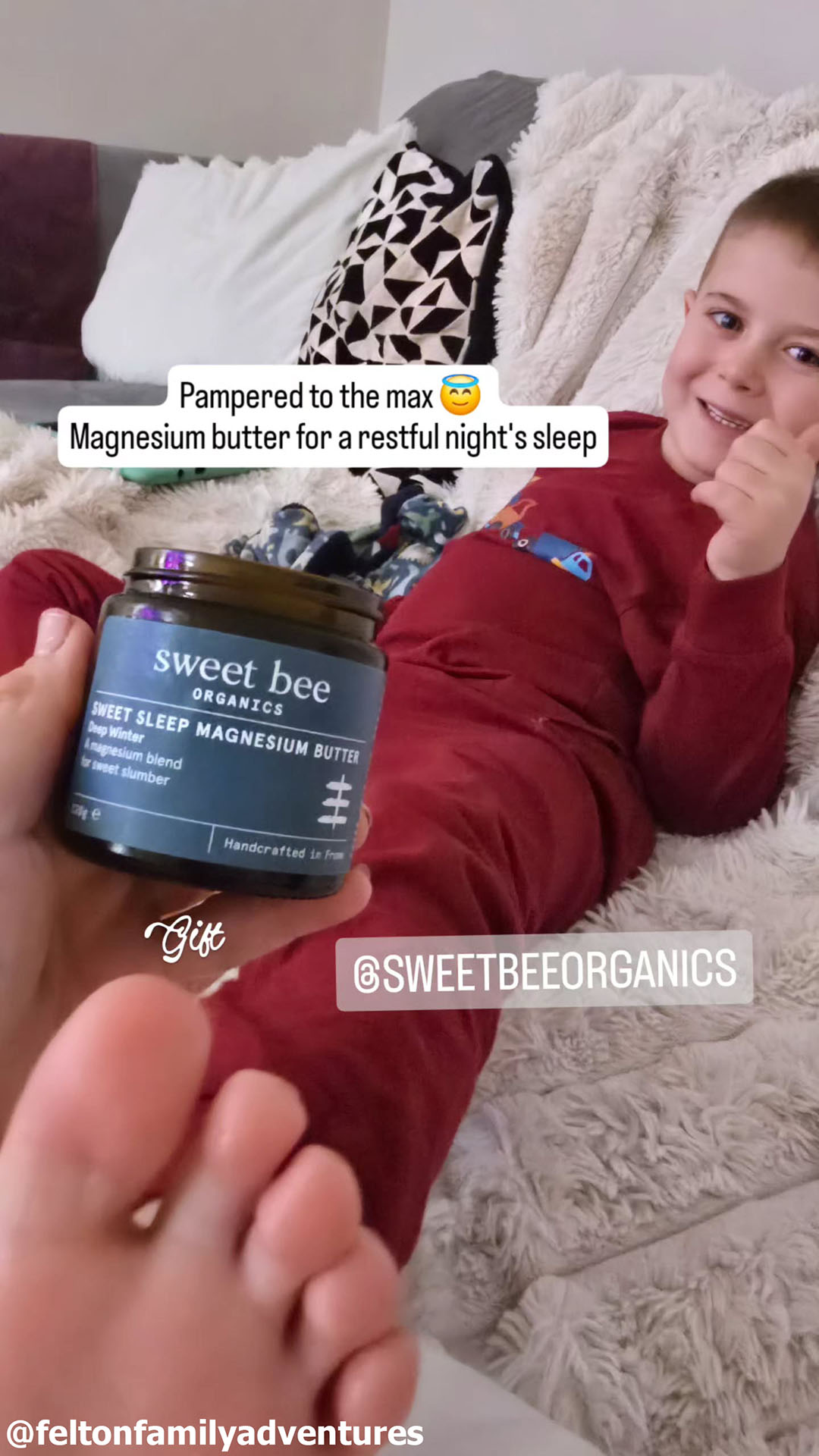 Sweet Bee Organics Facebook ad