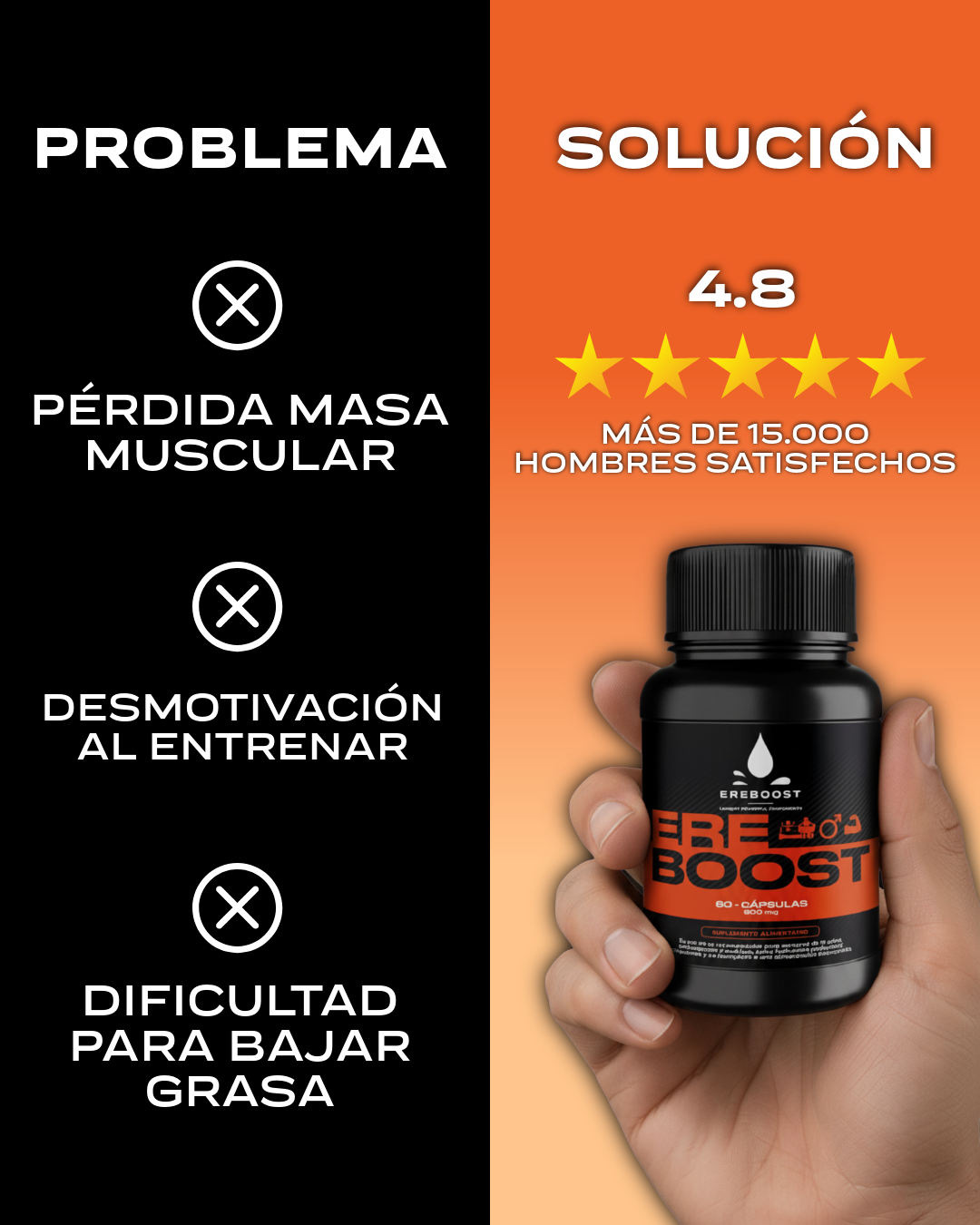 Ereboost Facebook ad: Hombres +35: no es la edad